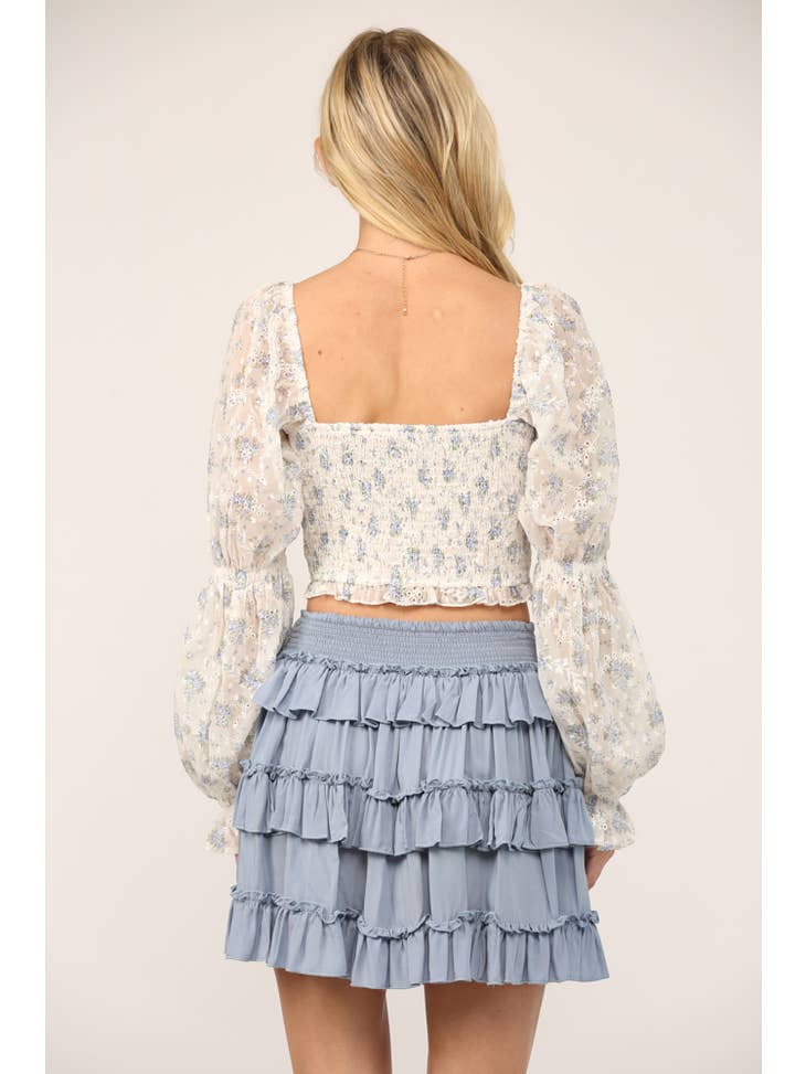 Emma Smocked Waisted Top