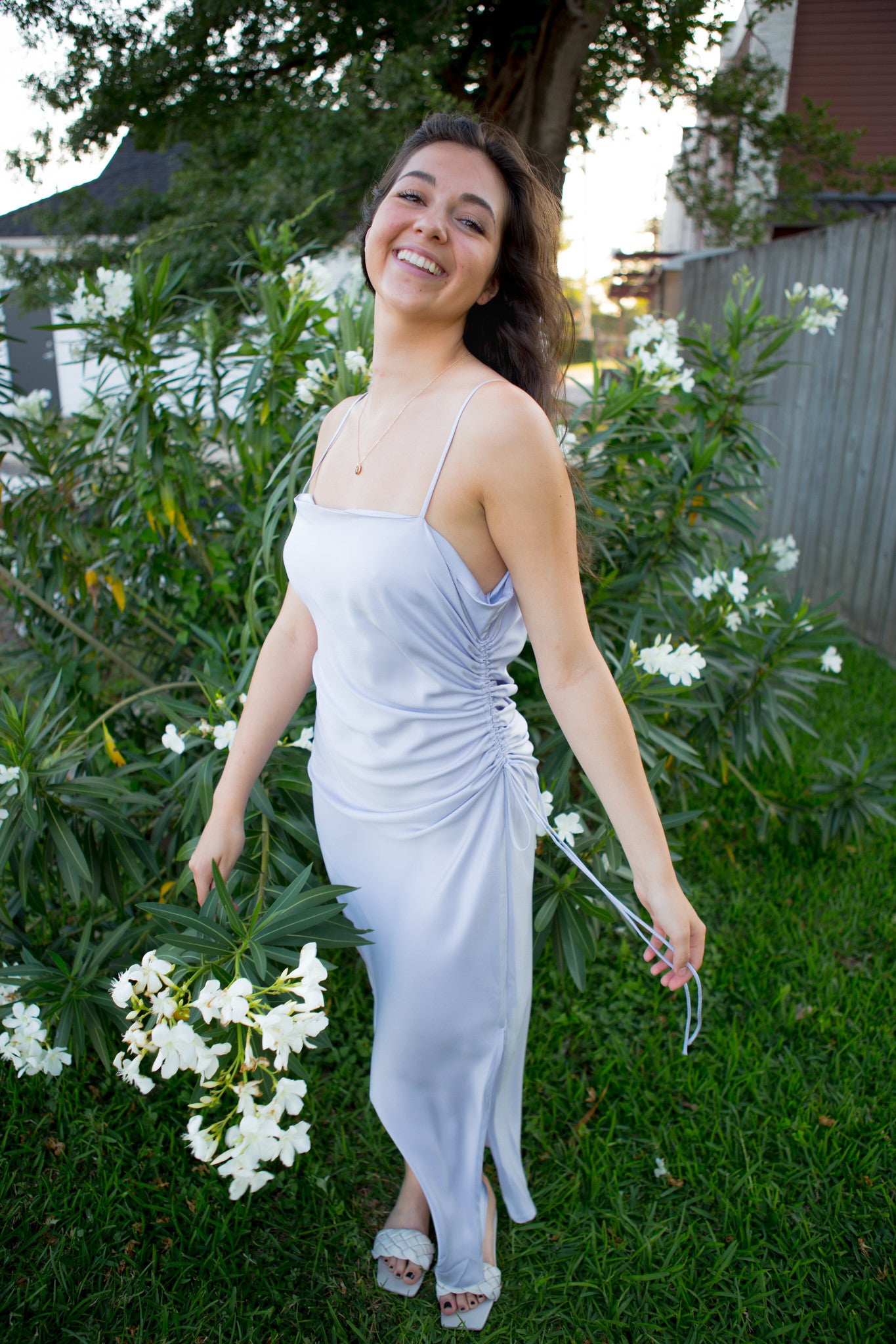 FINAL SALE: Rumi Gathered Lavender Dress