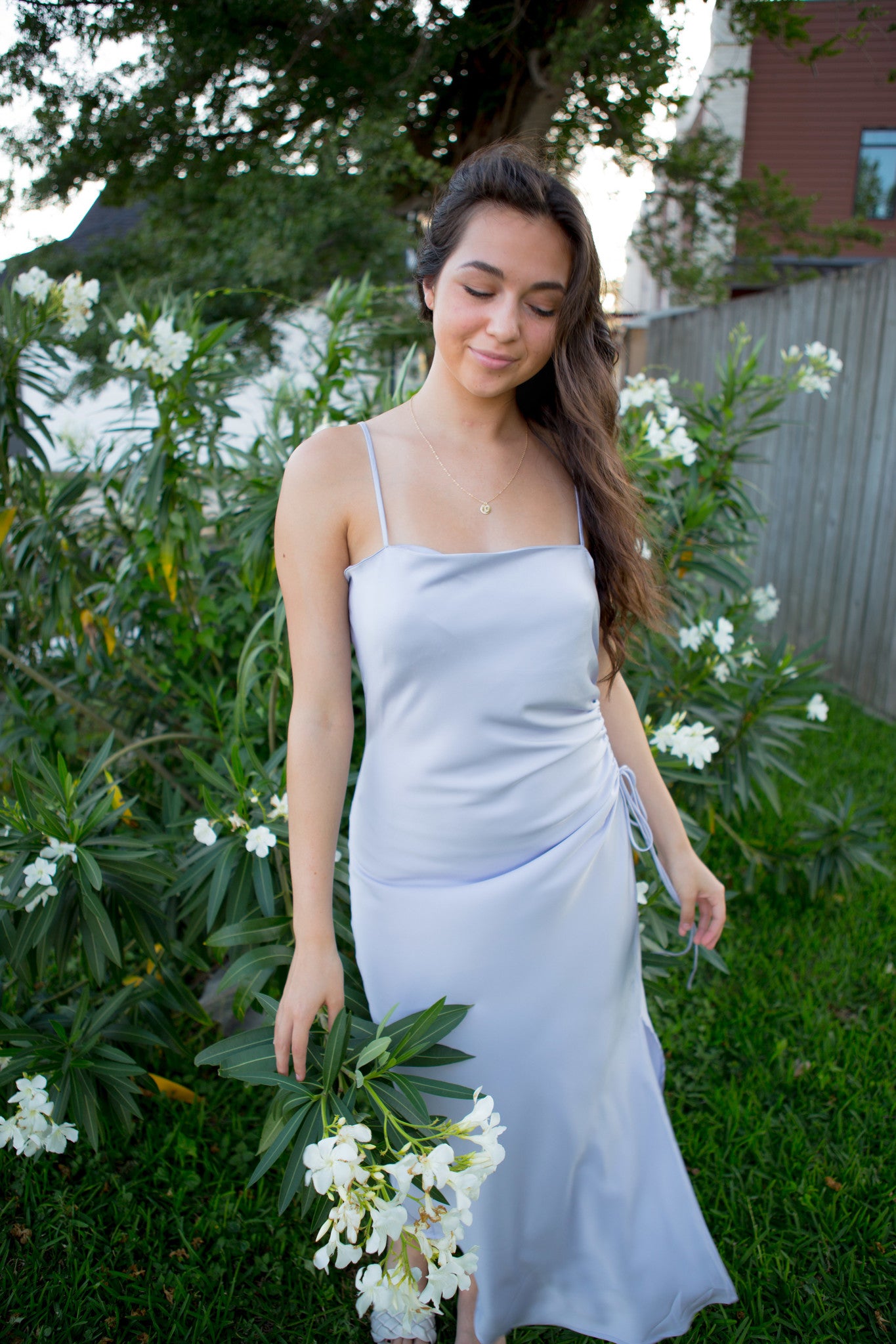 FINAL SALE: Rumi Gathered Lavender Dress