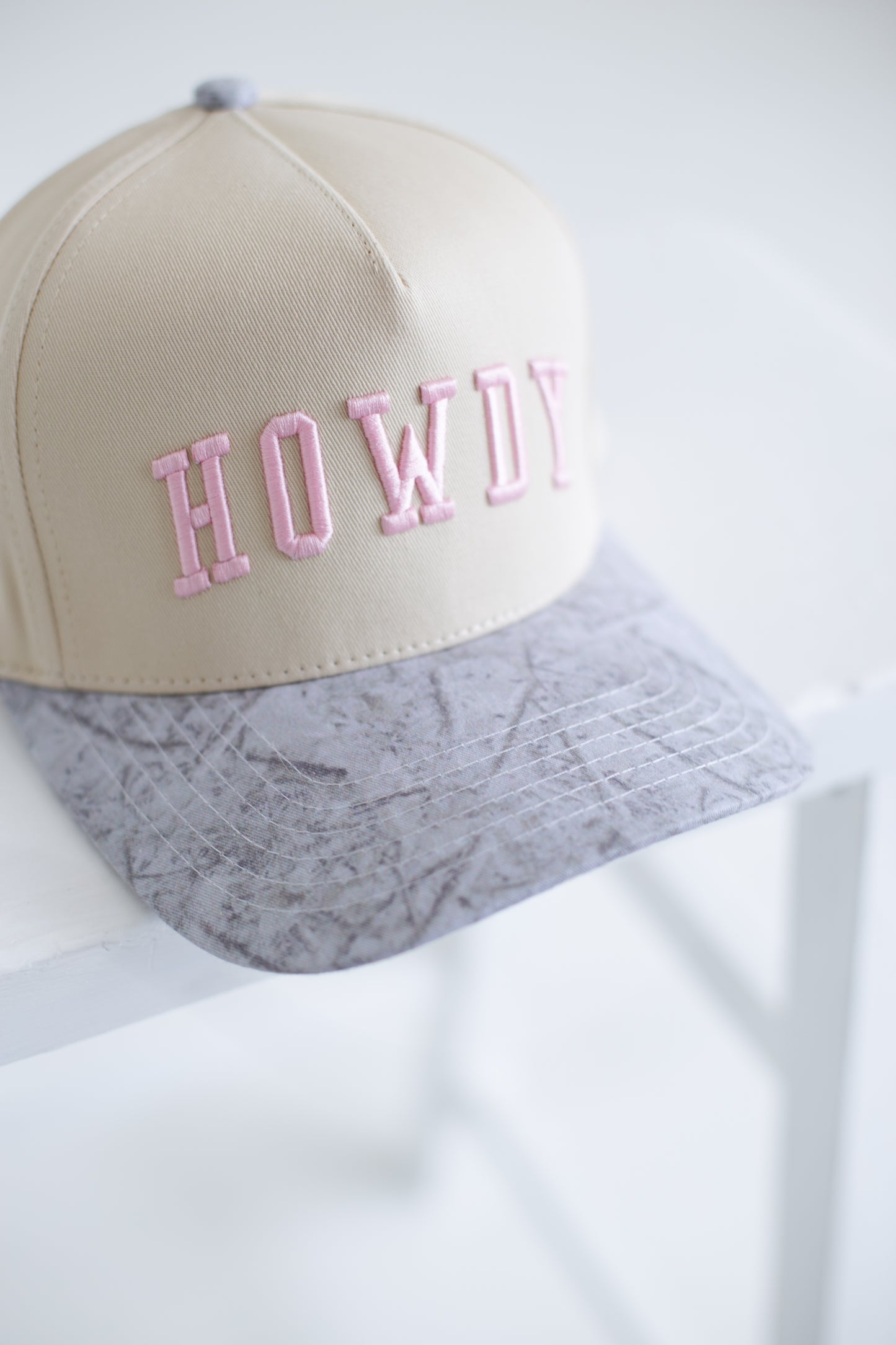 Howdy Pink Camo Ball Cap