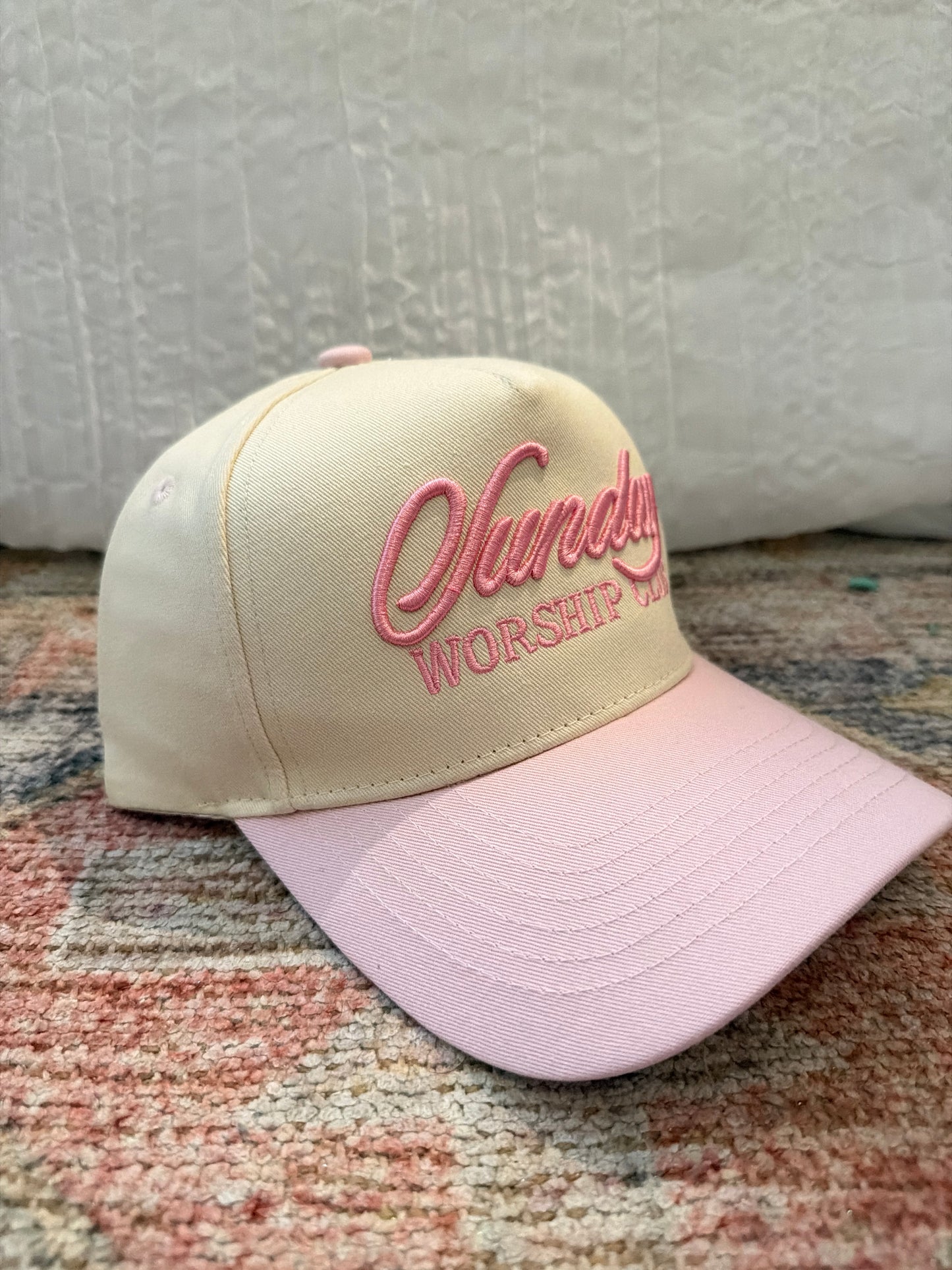 Sunday Worship Club Pink Ball Cap