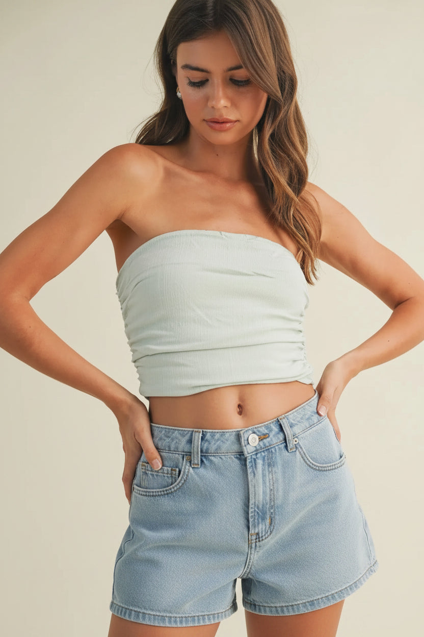 Milky Green Tube Top
