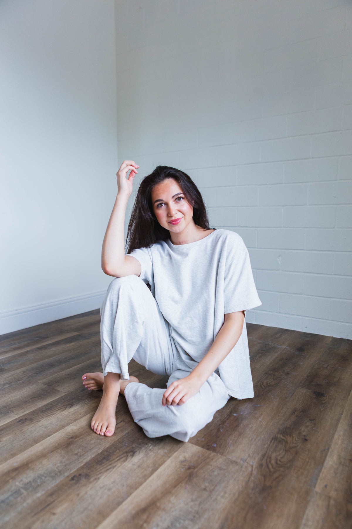 The Everyday Lounge Set in Heather Grey