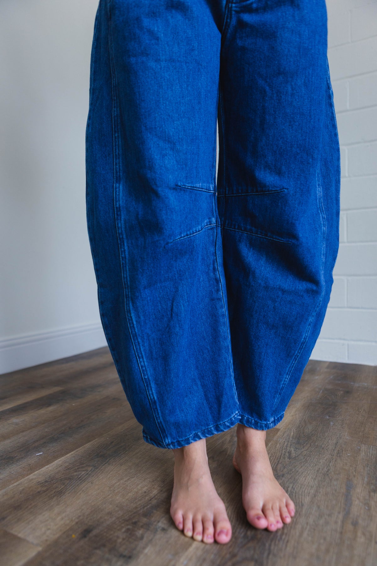 Dark Denim Barrel Jeans