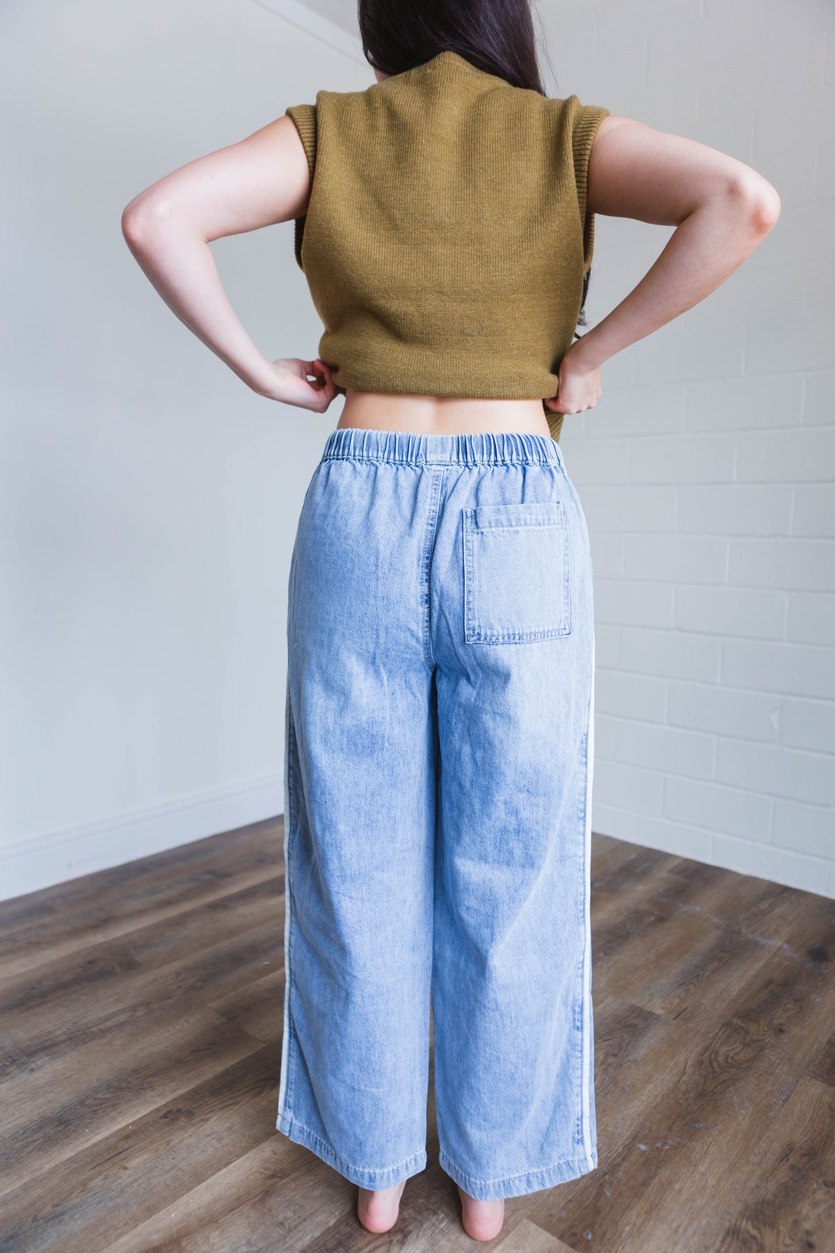 Denim Track Pants