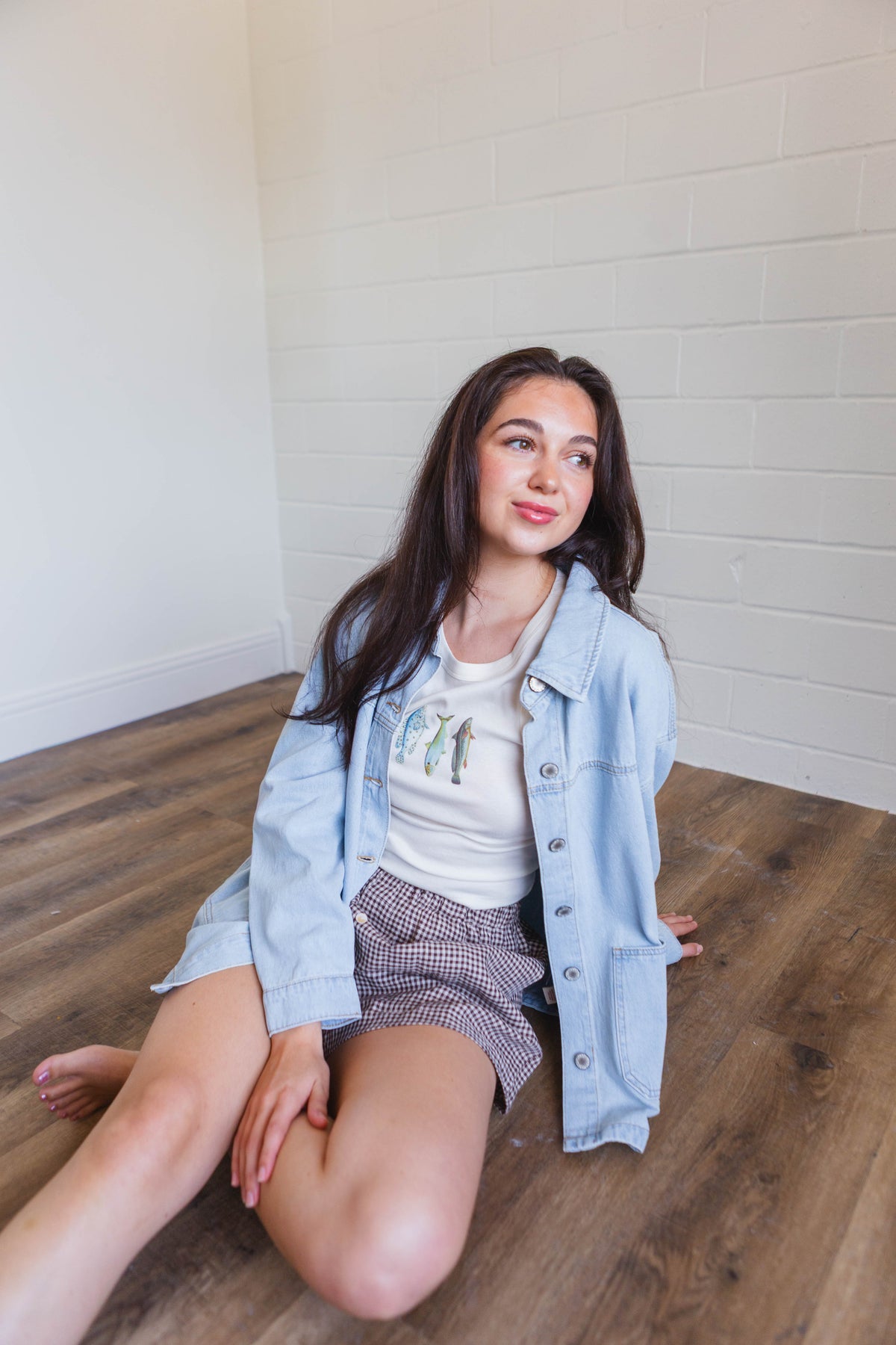 Light Denim Button Up Jacket