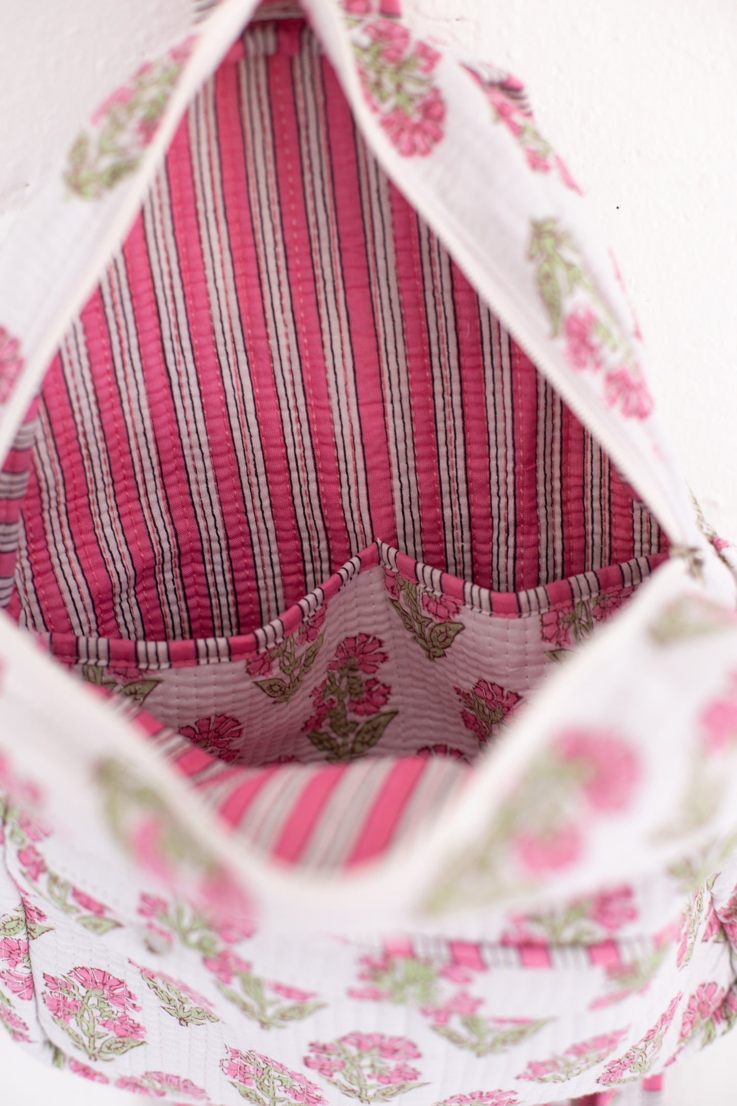 Cassie Pink Floral Print Backpack