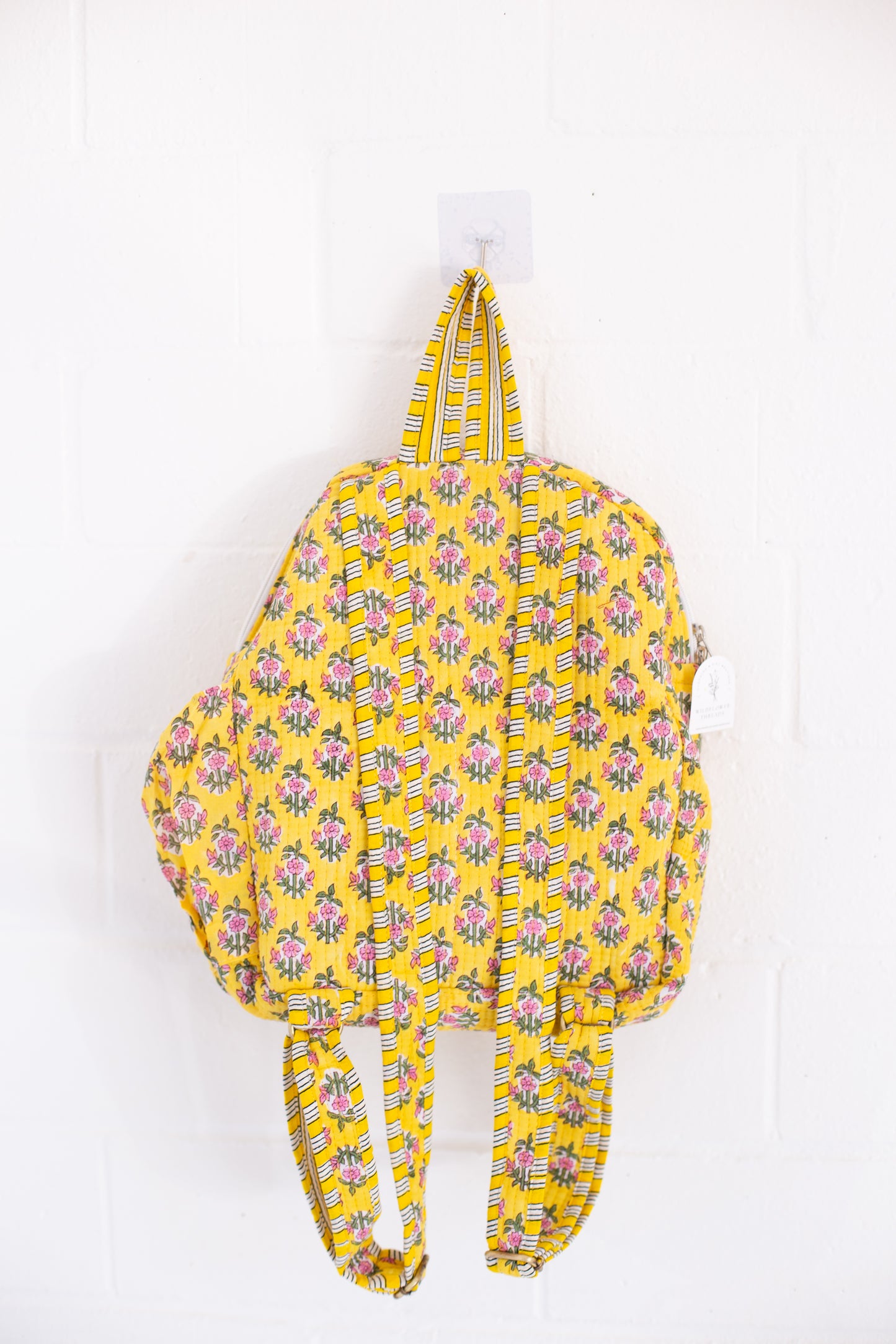 Winona Yellow Floral Print Backpack