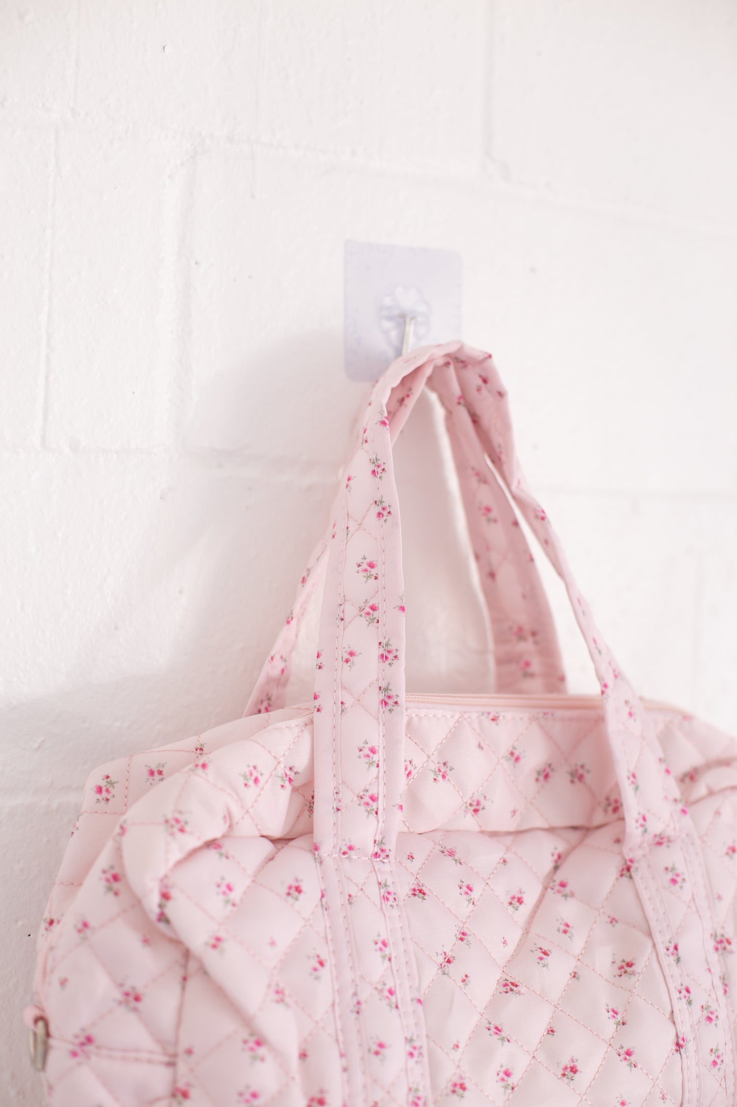 Dakota Baby Pink Floral Weekender Bag