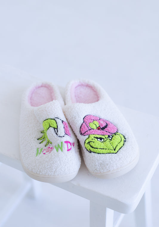 Howdy Grinch Slippers