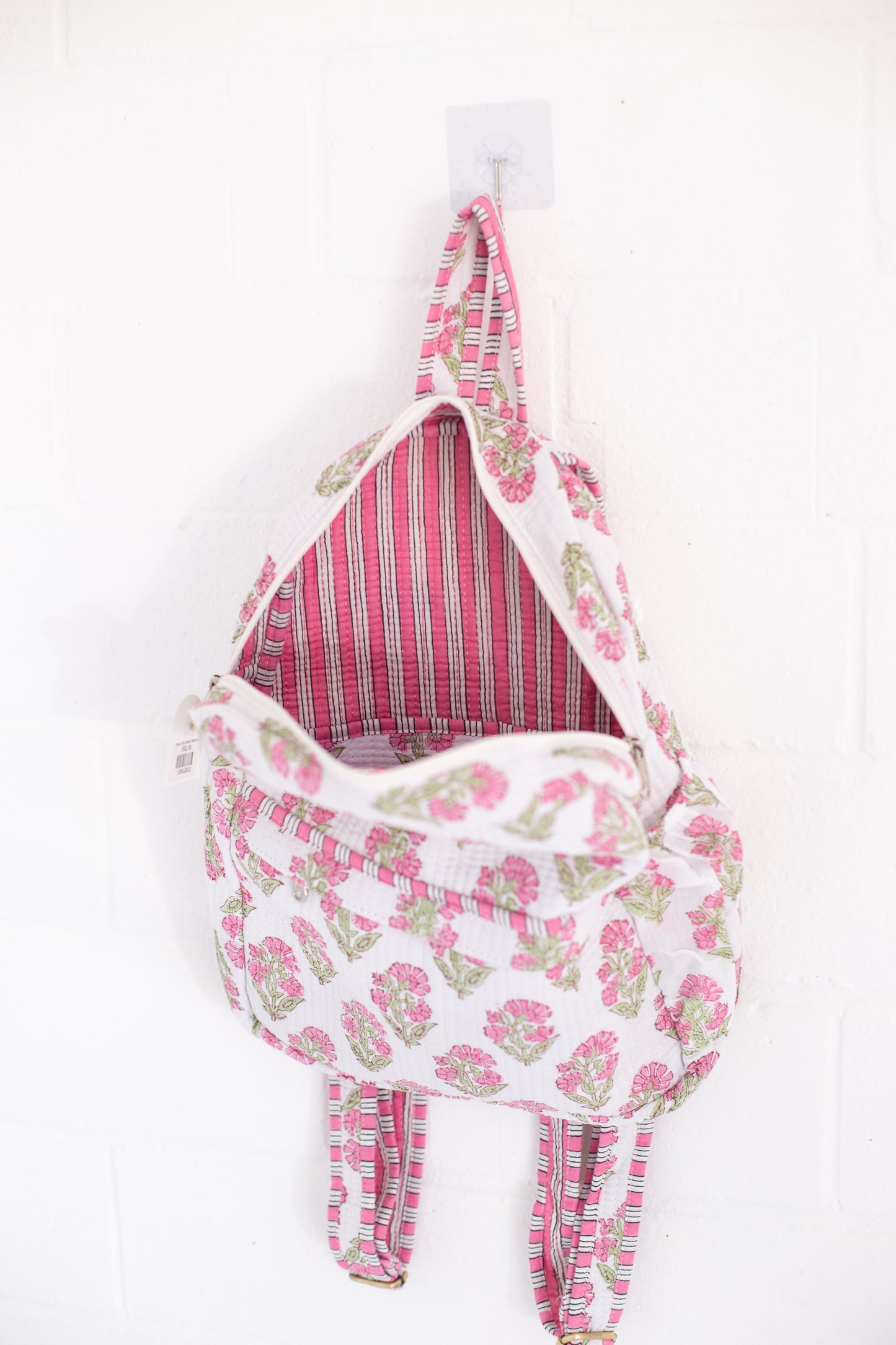 Cassie Pink Floral Print Backpack