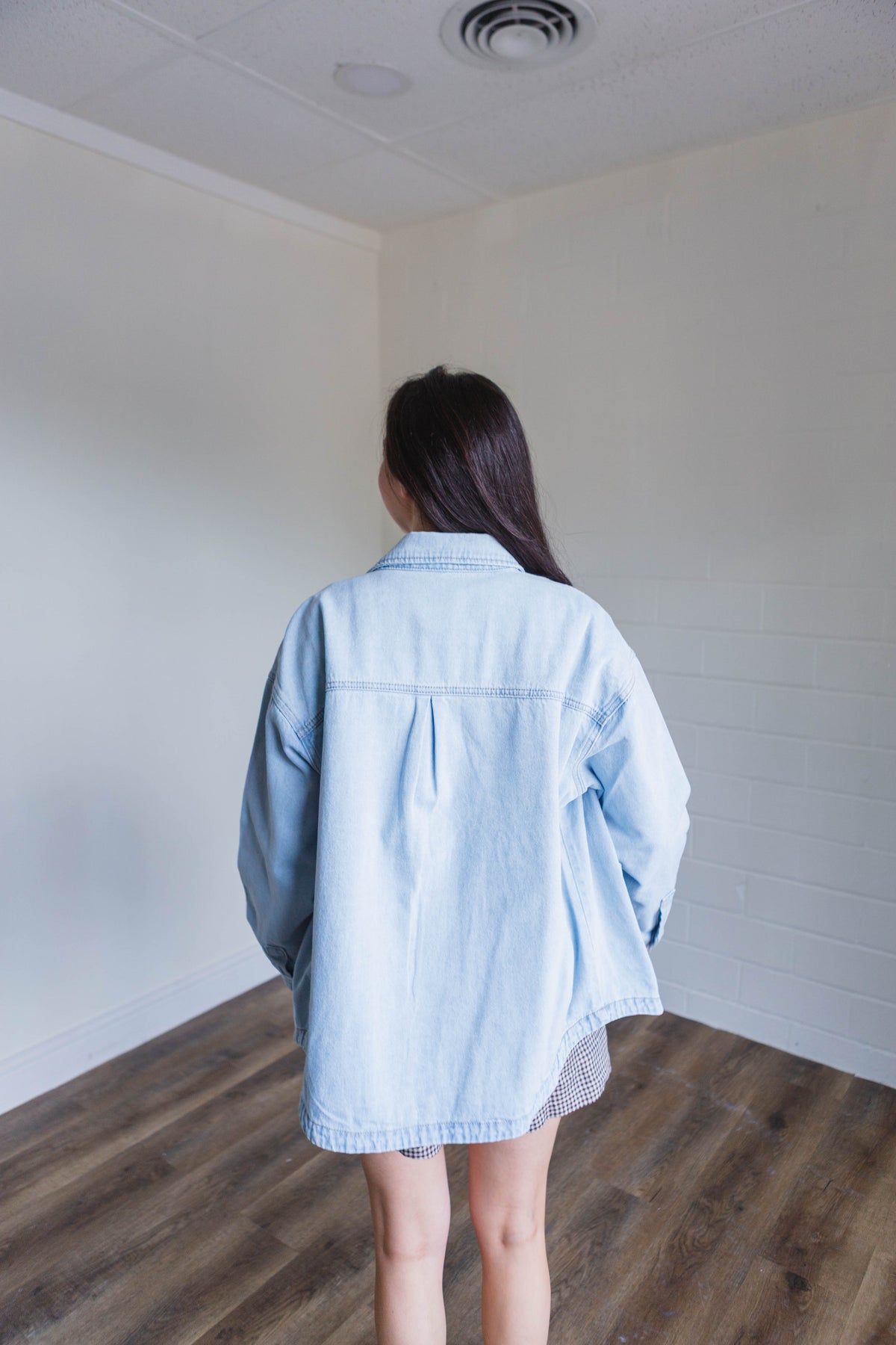 Light Denim Button Up Jacket