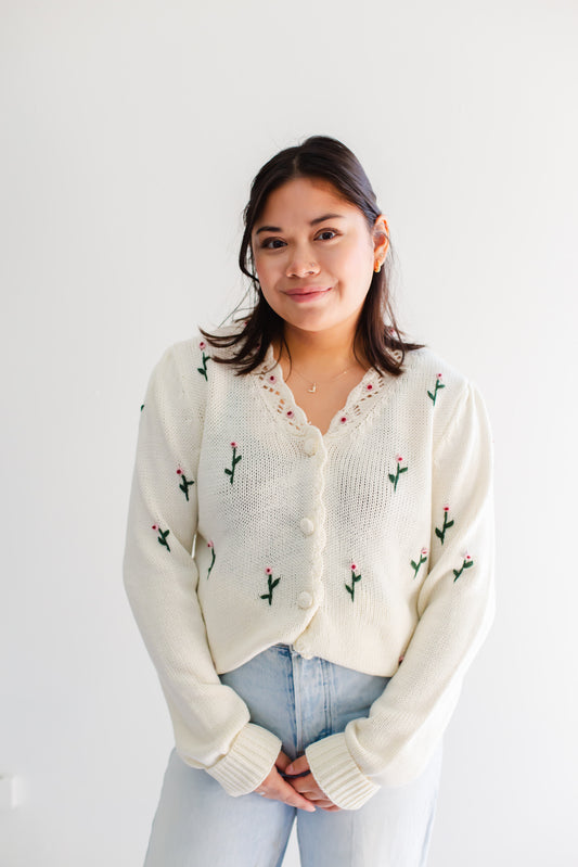 Sweet Blossom Button Up Cardigan