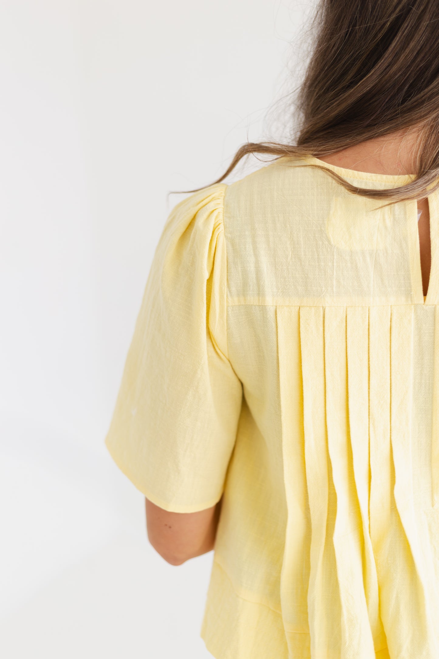 Butter Flutter Sleeve Pintuck Blouse