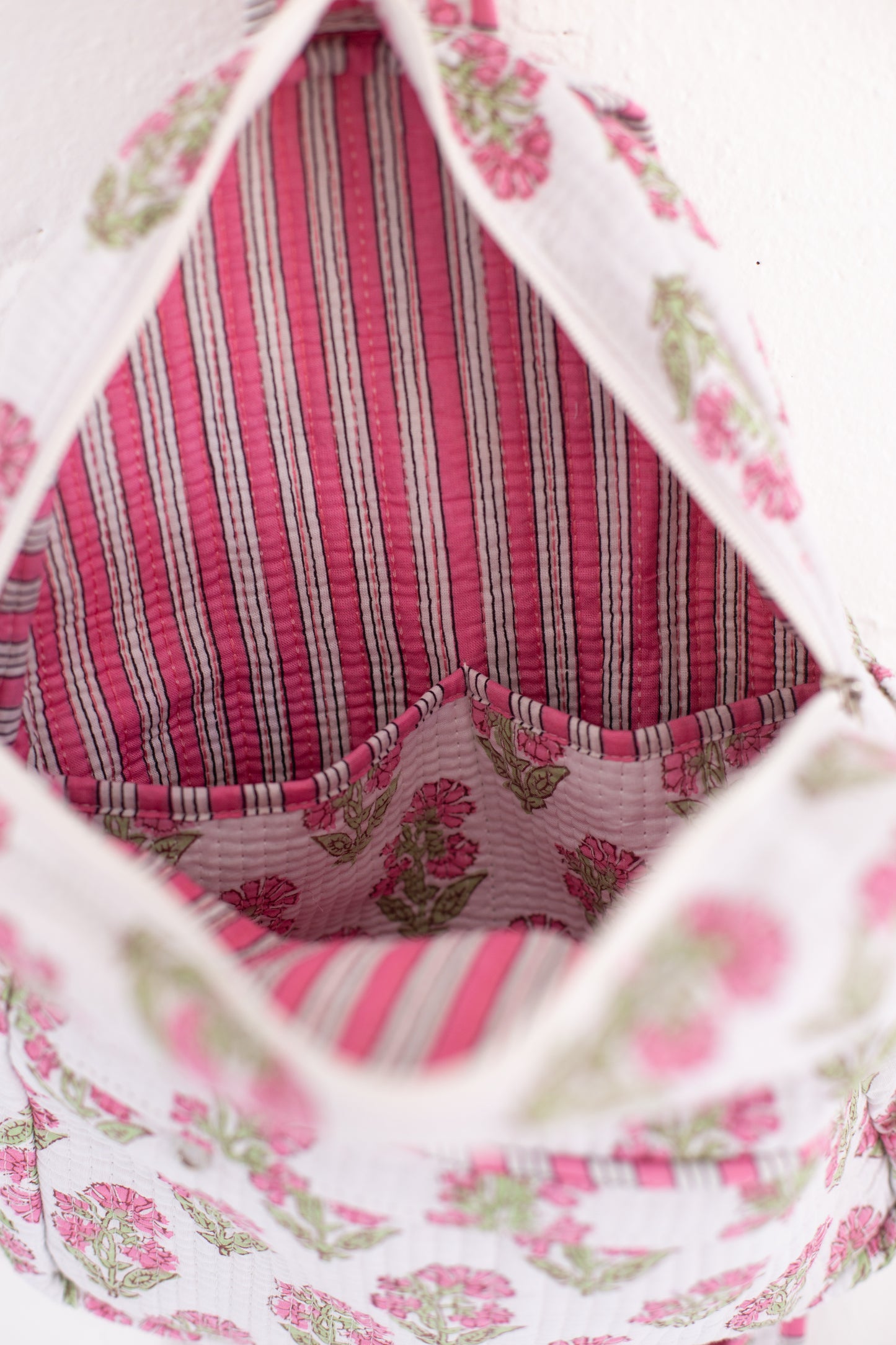 Cassie Pink Floral Print Backpack