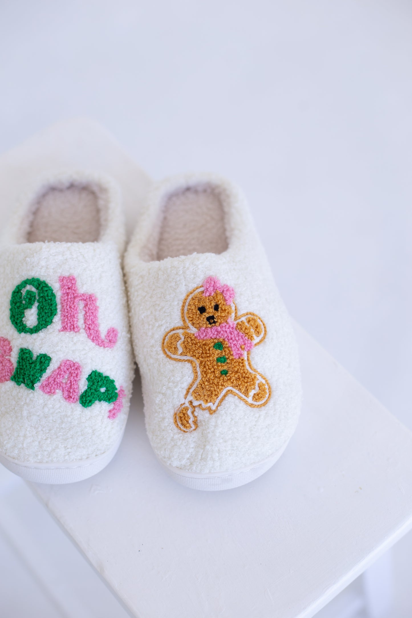 Oh Snap Gingerbread Slippers