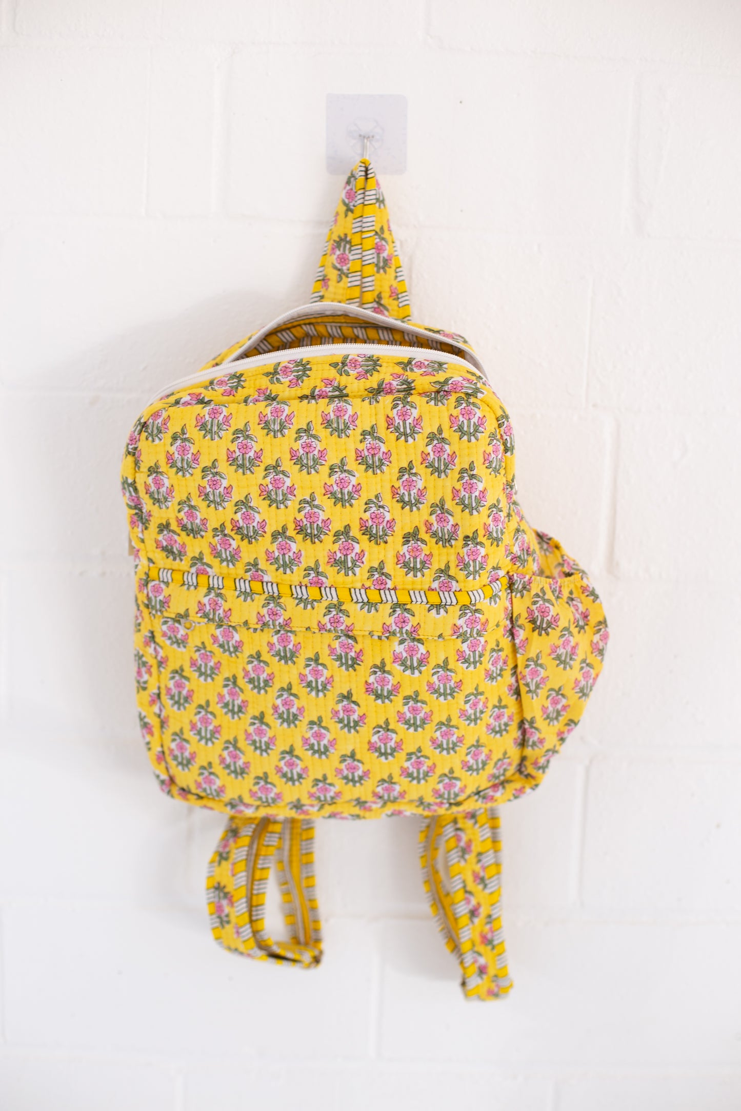 Winona Yellow Floral Print Backpack