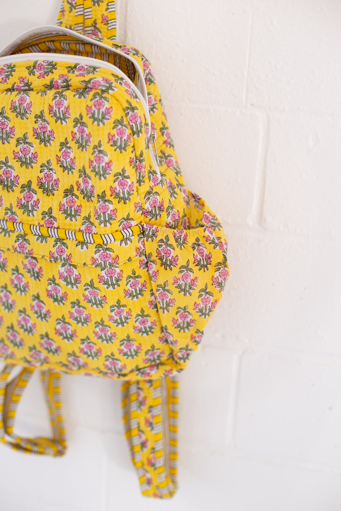 Winona Yellow Floral Print Backpack
