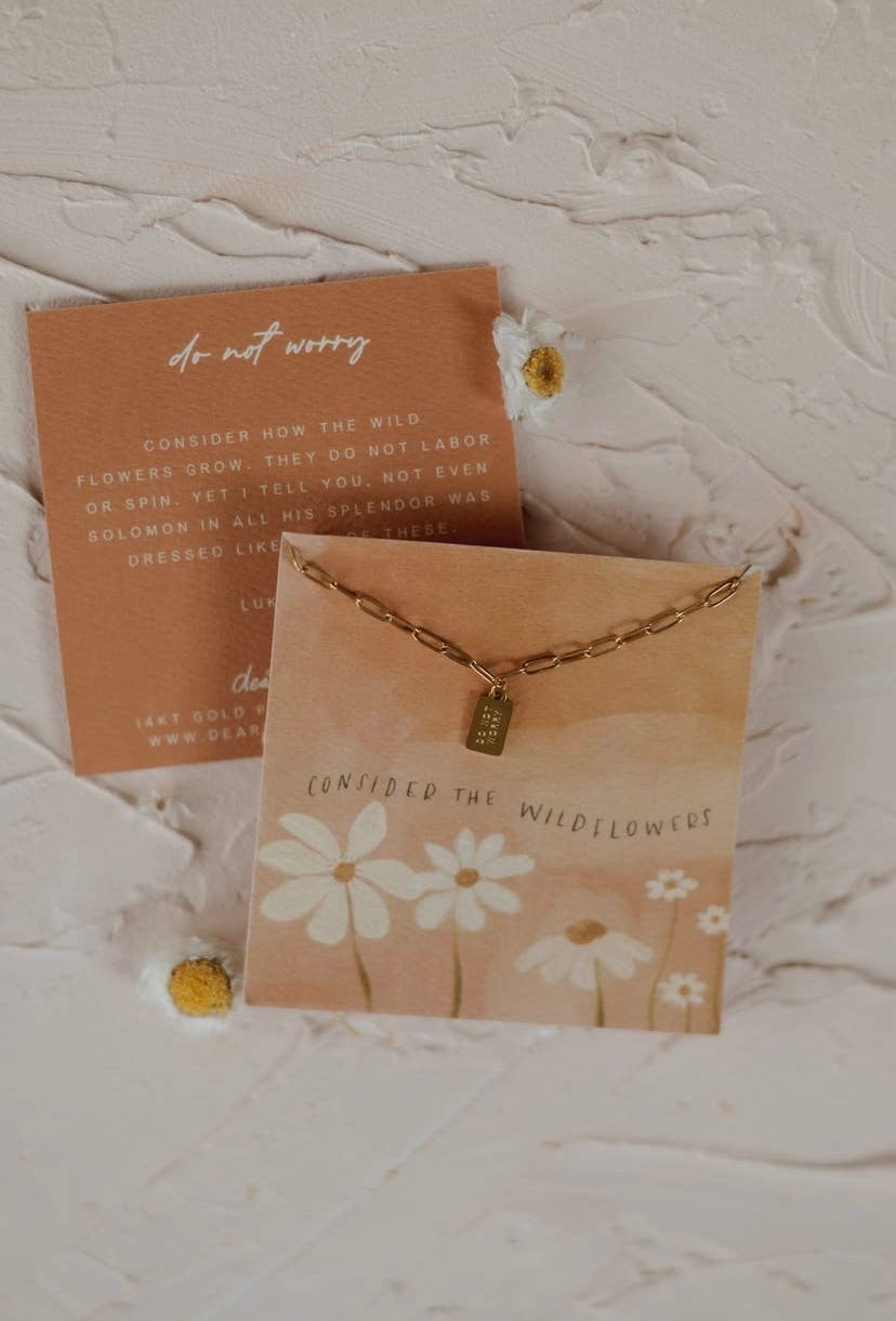 Do Not Worry Mini Tag Necklace | Christian Jewelry