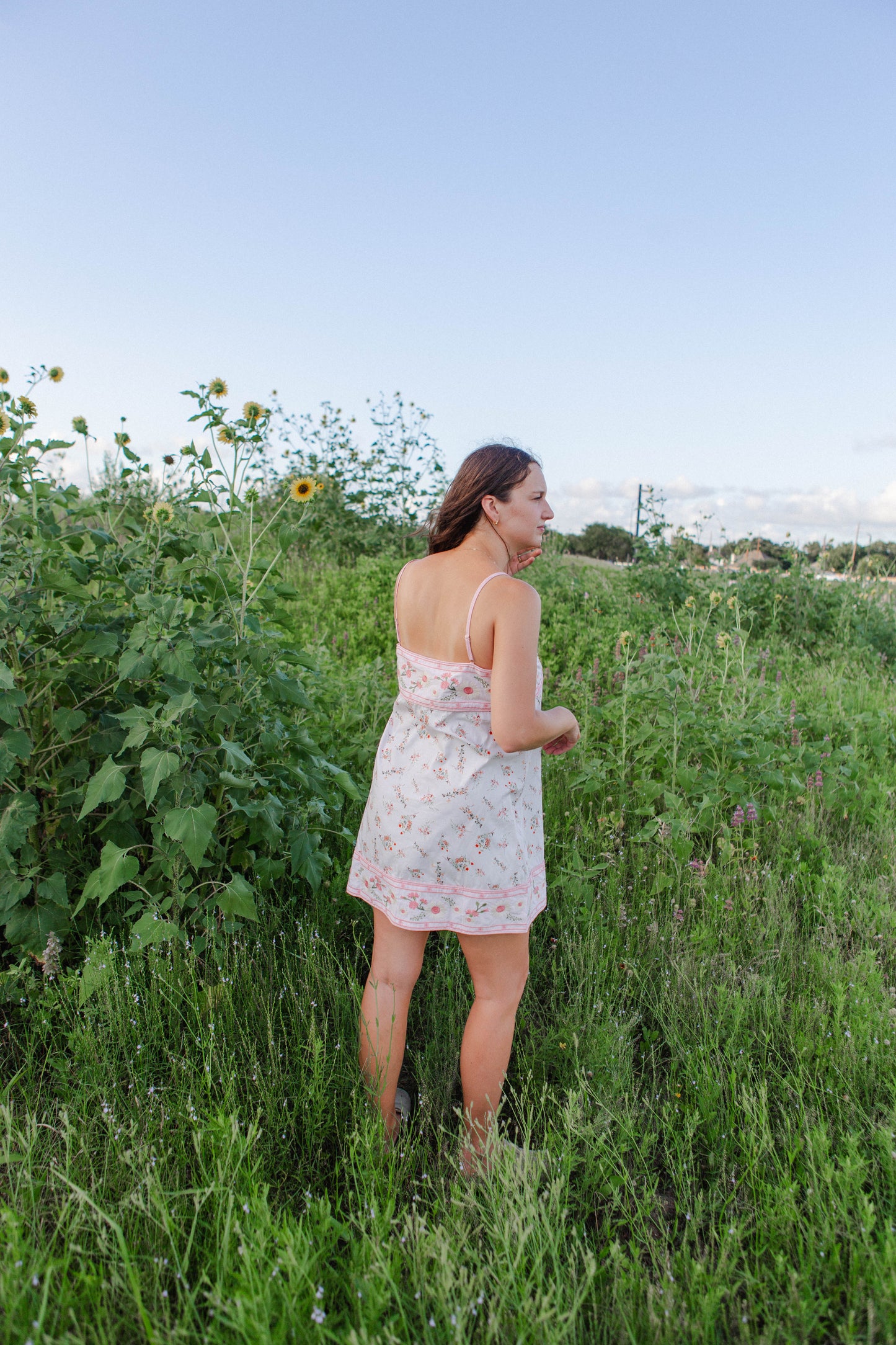 Light Pink Multi Floral Mini Dress