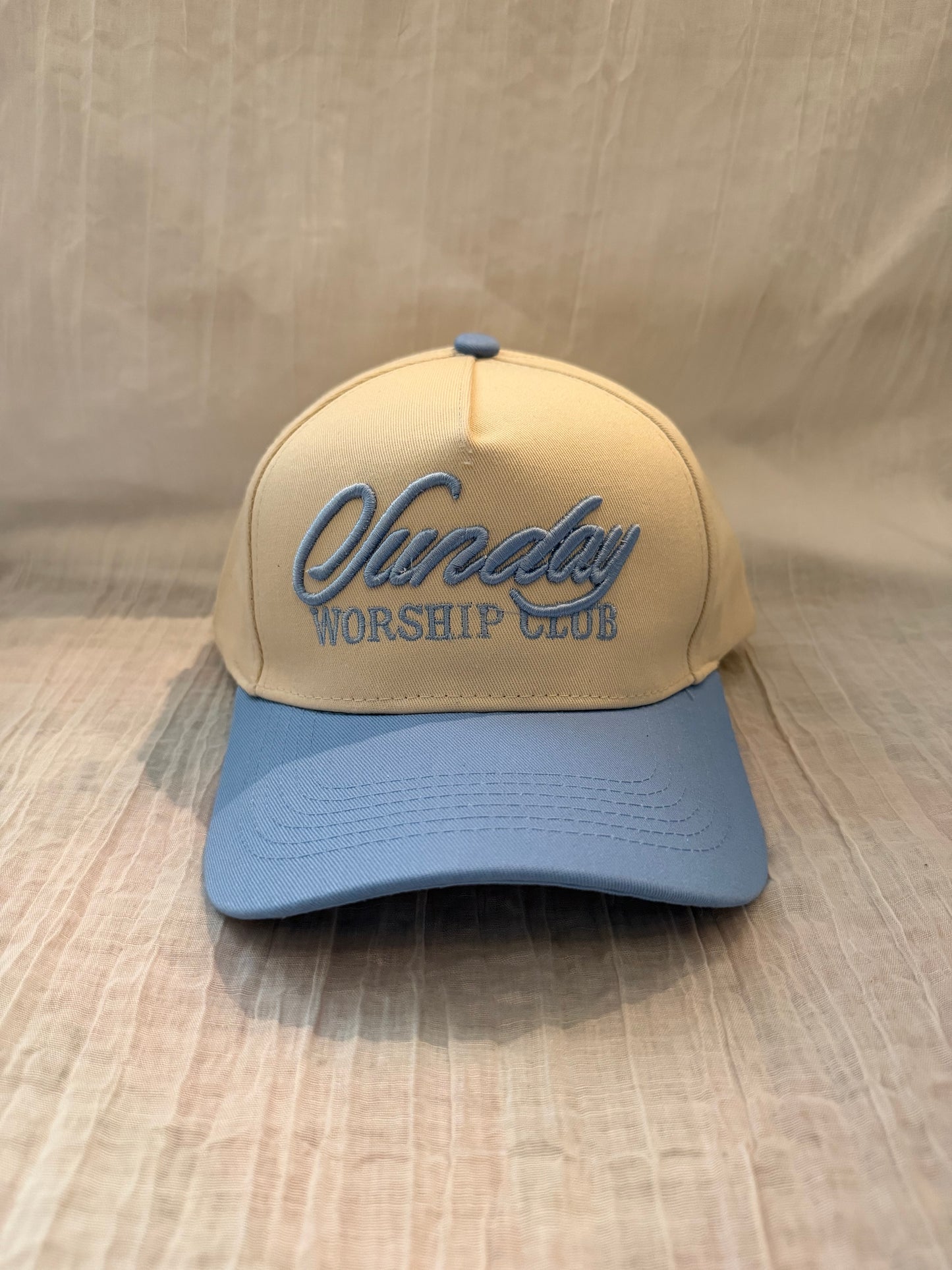 Sunday Worship Club Blue Ball Cap