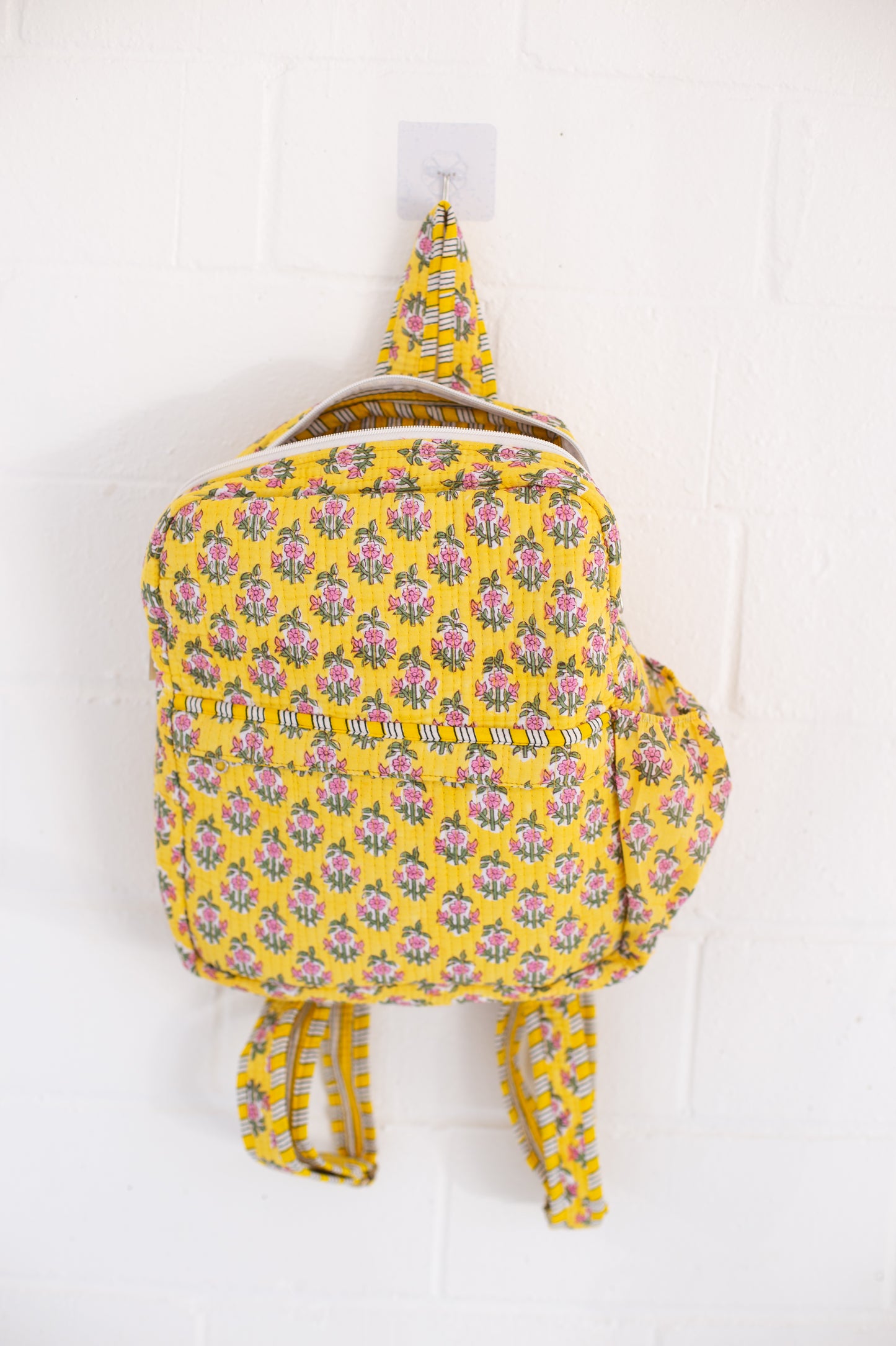 Winona Yellow Floral Print Backpack