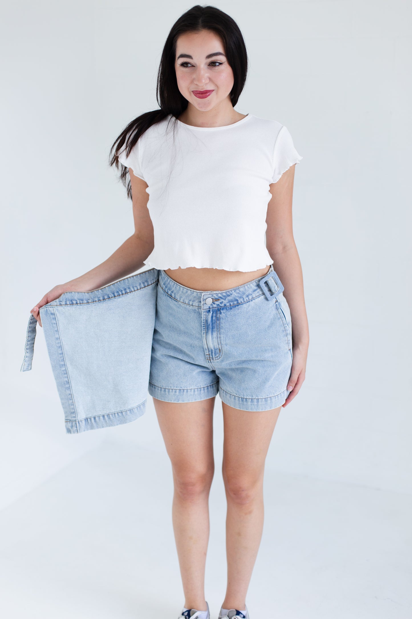 Medium Washed Denim Skort