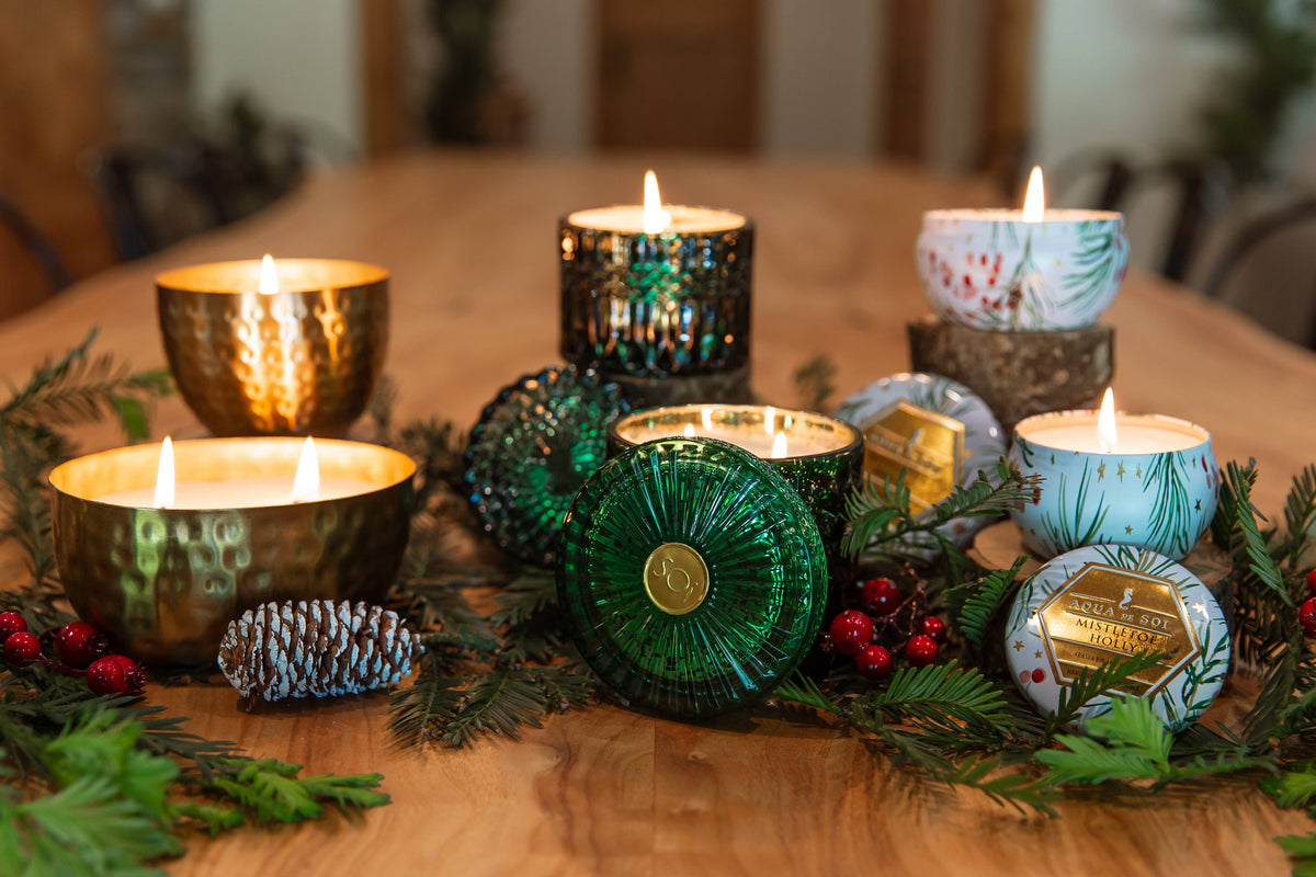 Gilded Cinnamon Gold ROUND Bowl 14oz Candle