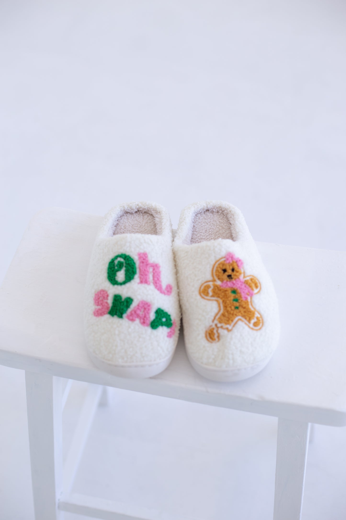 Oh Snap Gingerbread Slippers