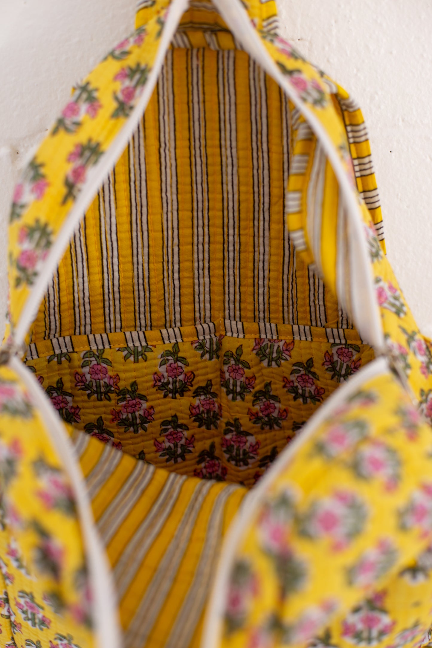 Winona Yellow Floral Print Backpack