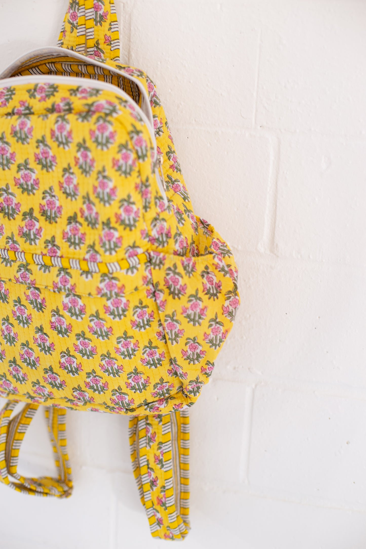 Winona Yellow Floral Print Backpack