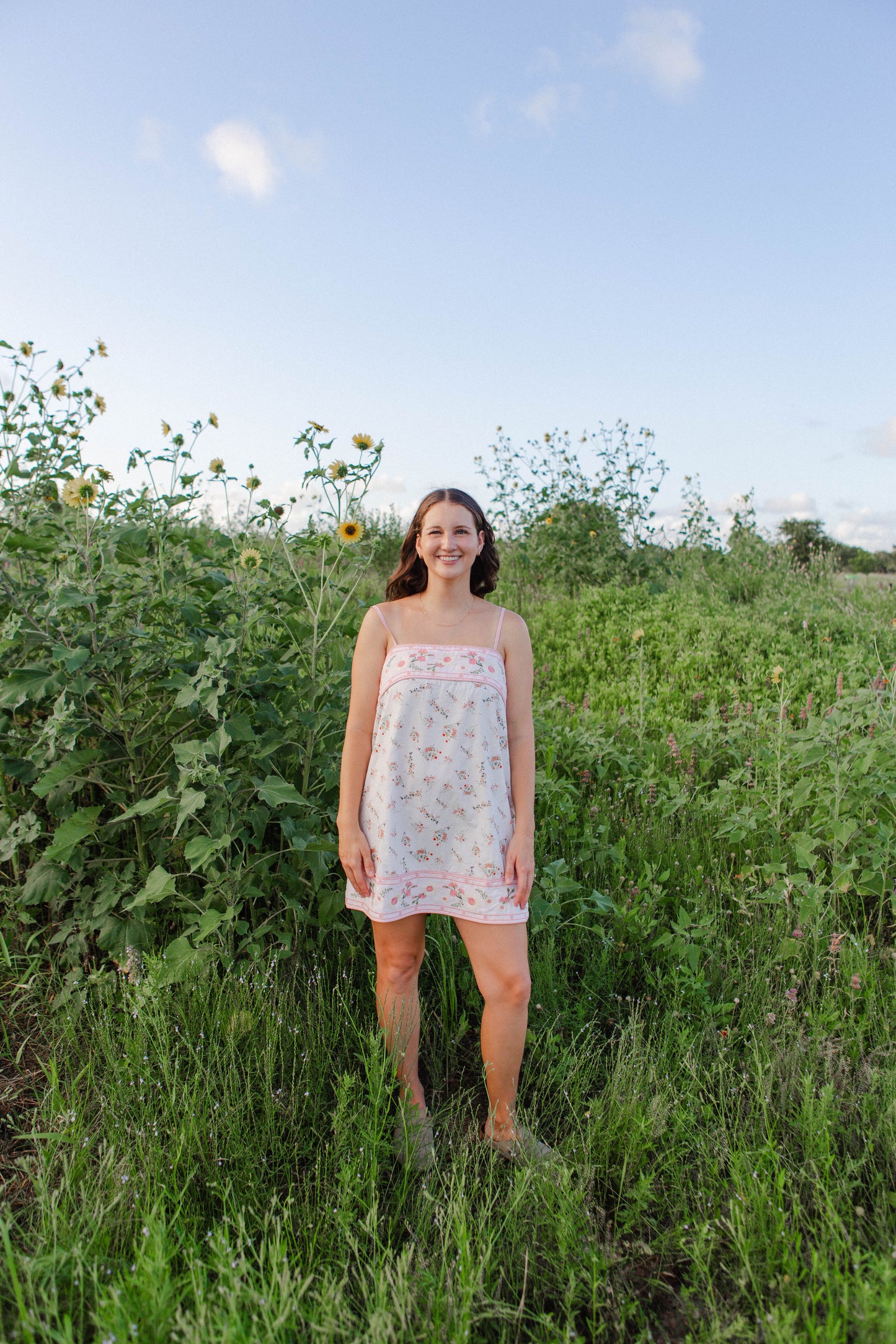 Light Pink Multi Floral Mini Dress