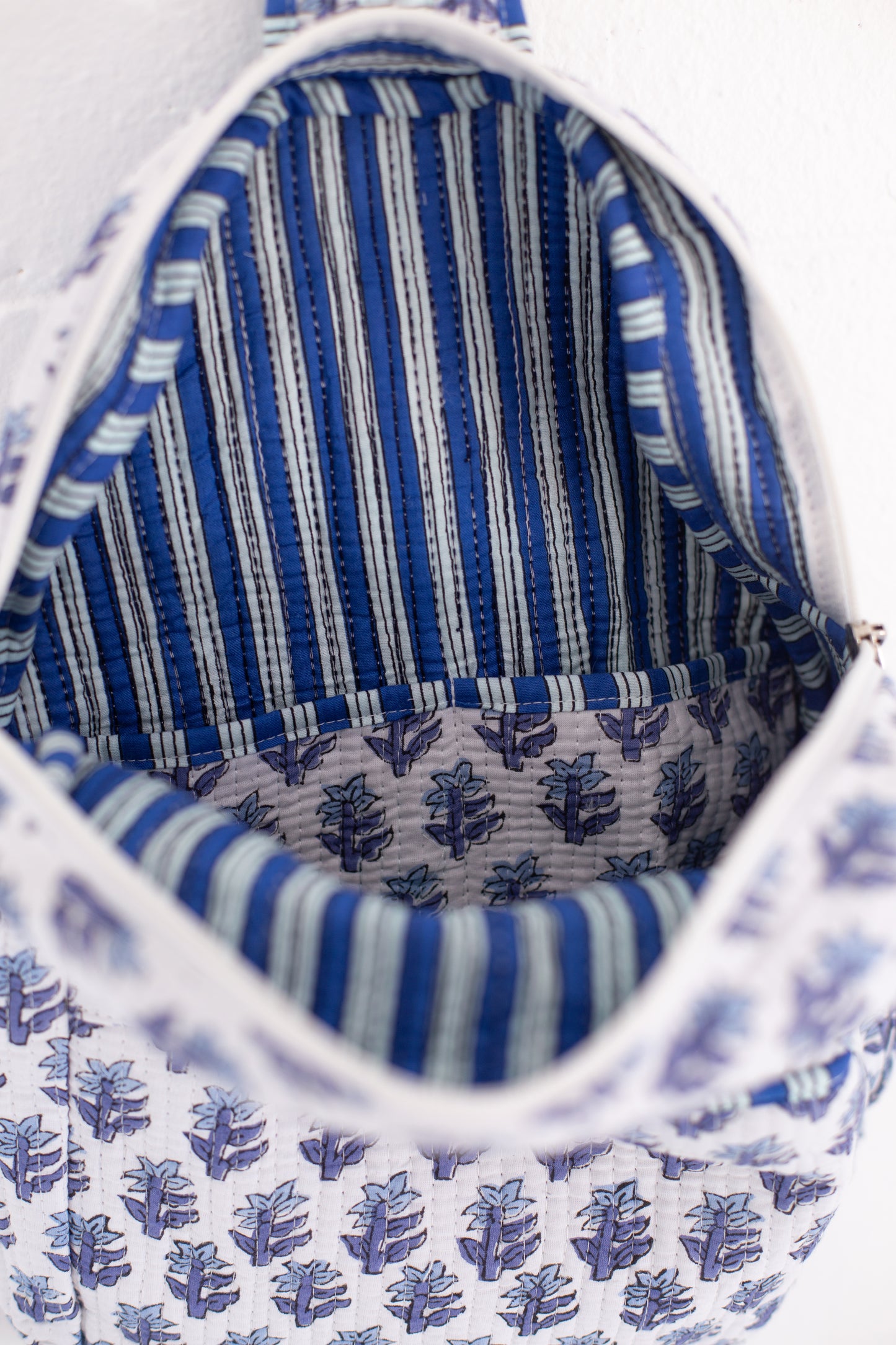 Beau Blue Floral Print Backpack