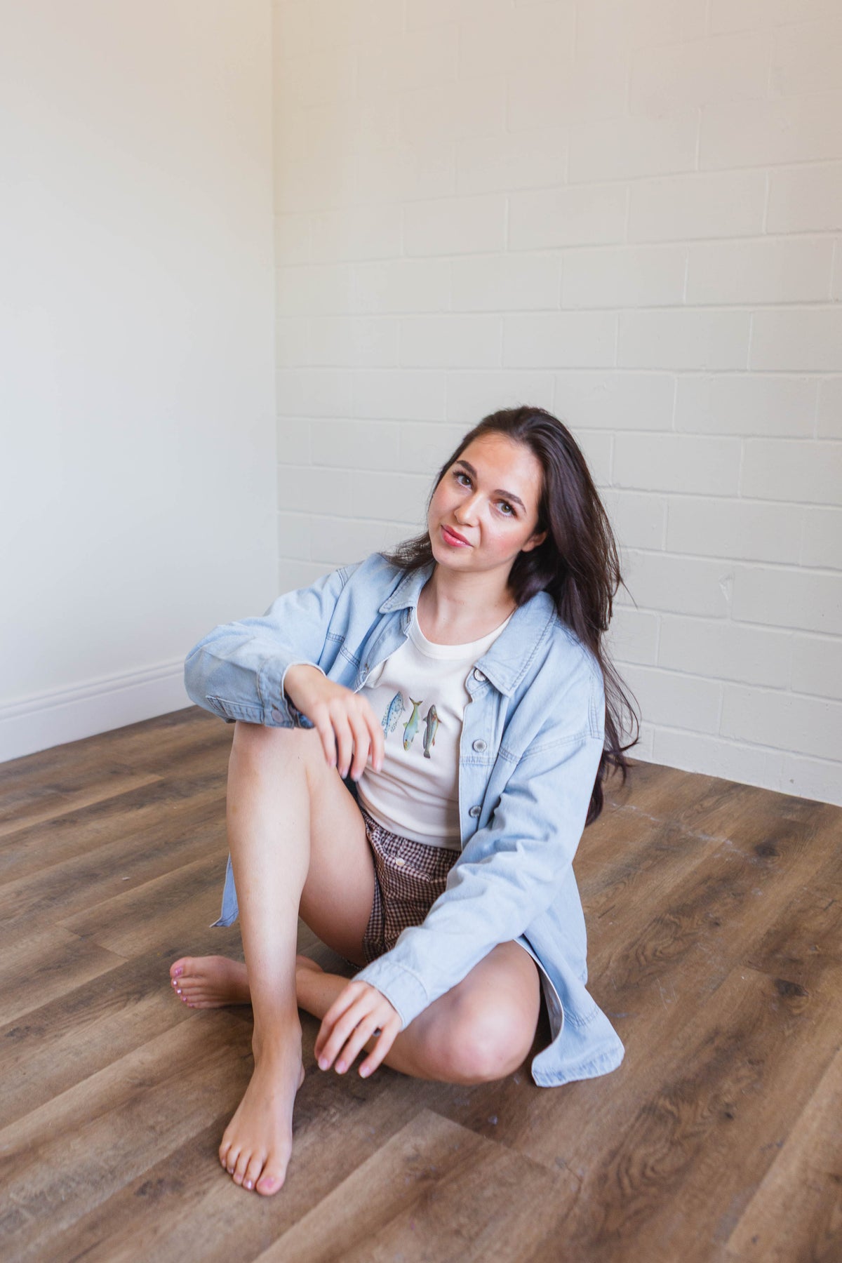 Light Denim Button Up Jacket