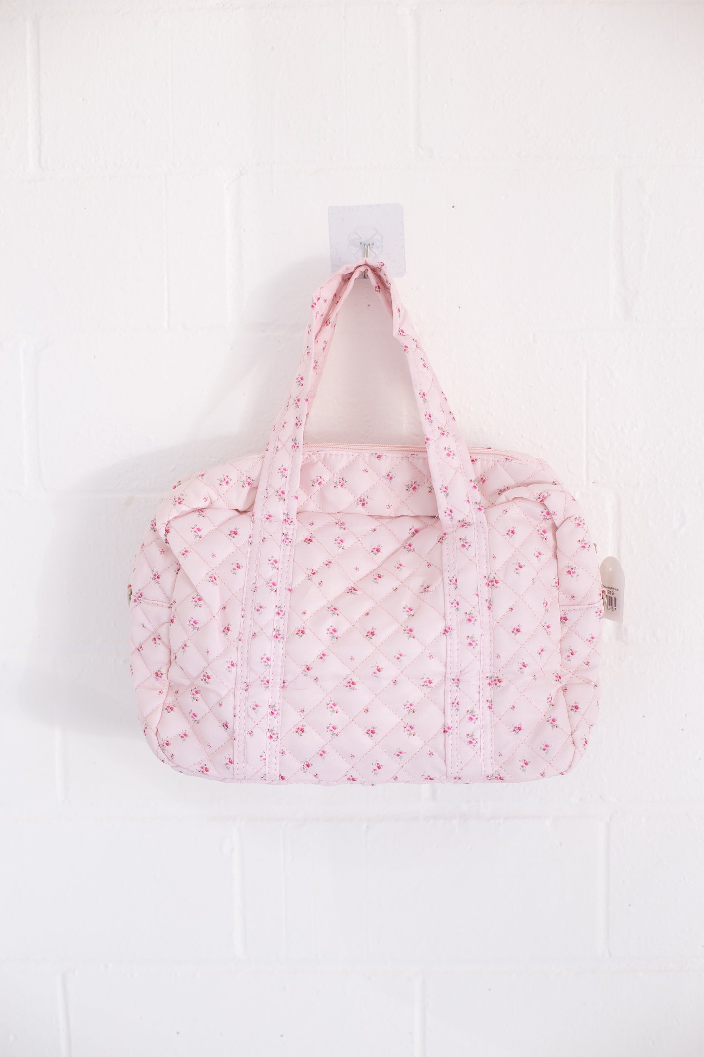 Dakota Baby Pink Floral Weekender Bag