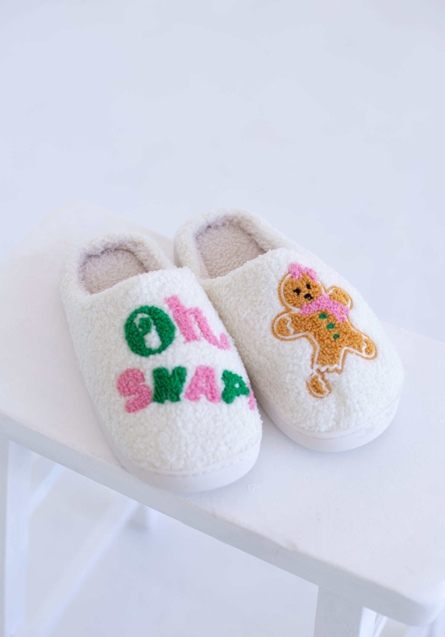 Oh Snap Gingerbread Slippers