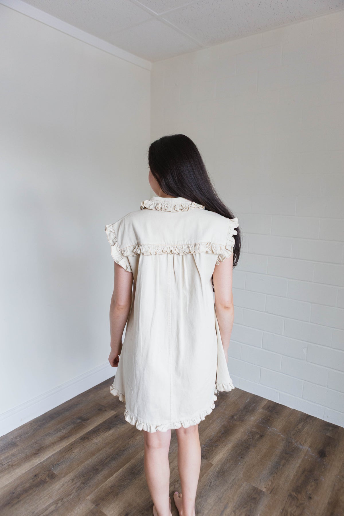 Natural Camel Denim Dress