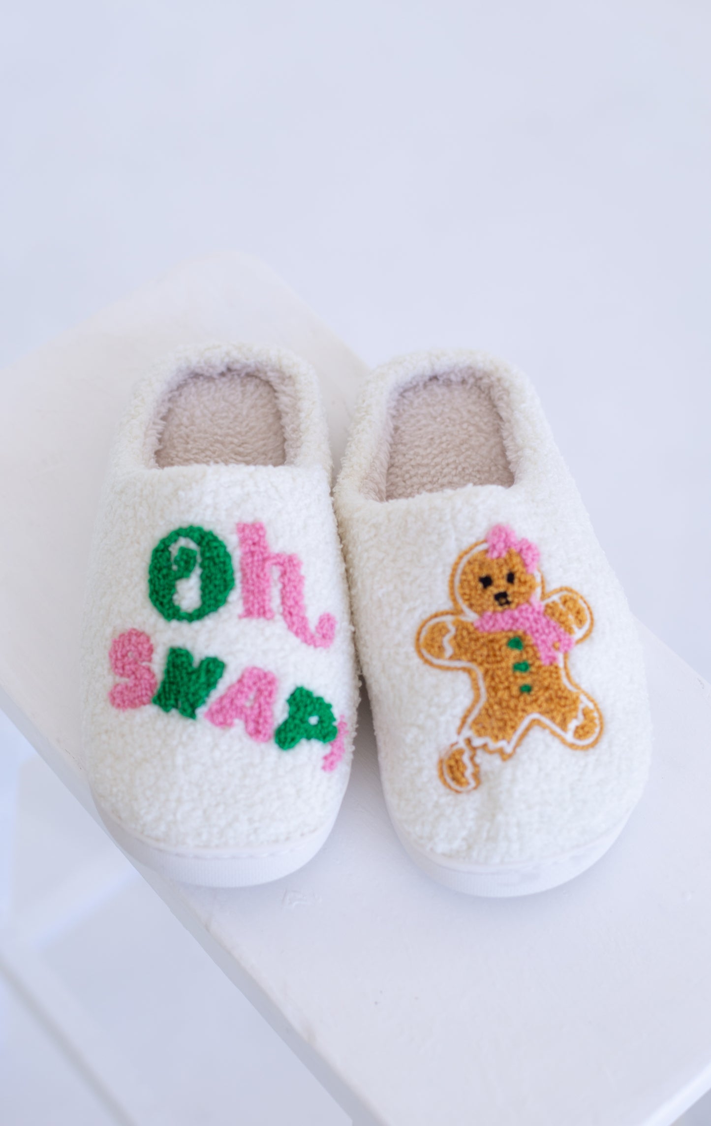 Oh Snap Gingerbread Slippers