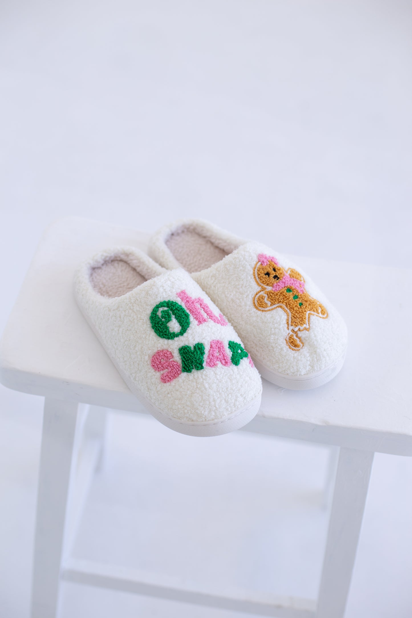 Oh Snap Gingerbread Slippers