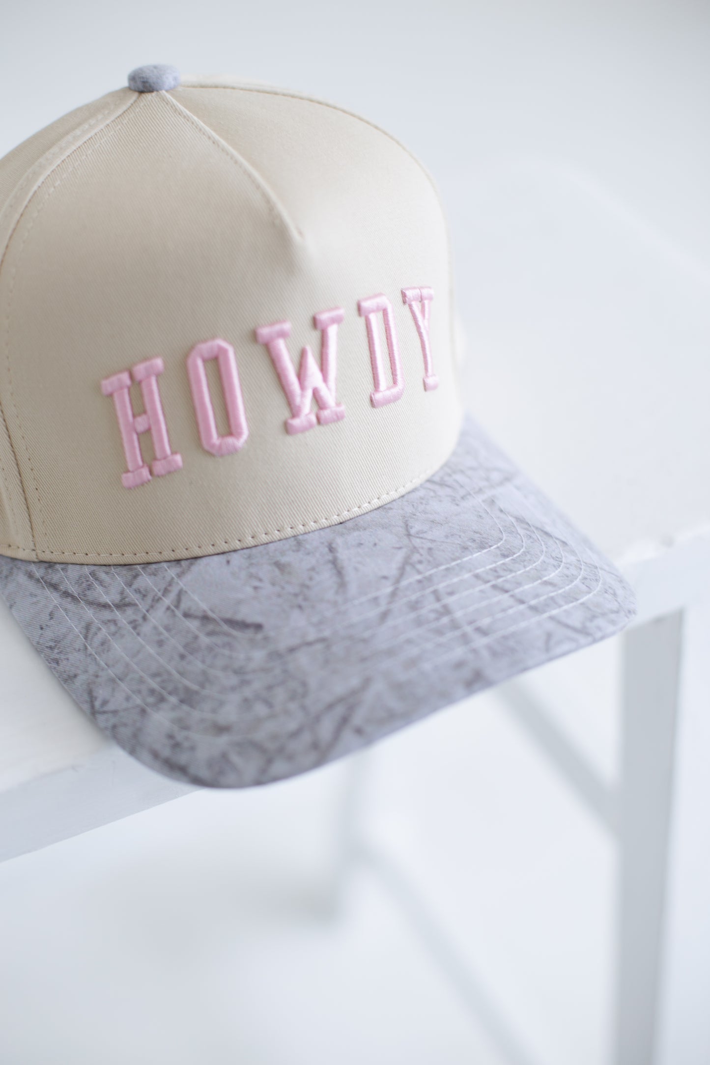 Howdy Pink Camo Ball Cap