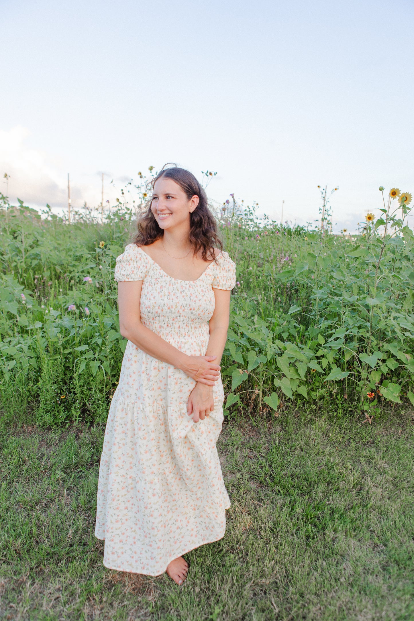Sofie Blossom Floral Smocked Maxi Dress