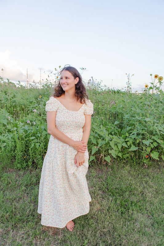 Sofie Blossom Floral Smocked Maxi Dress