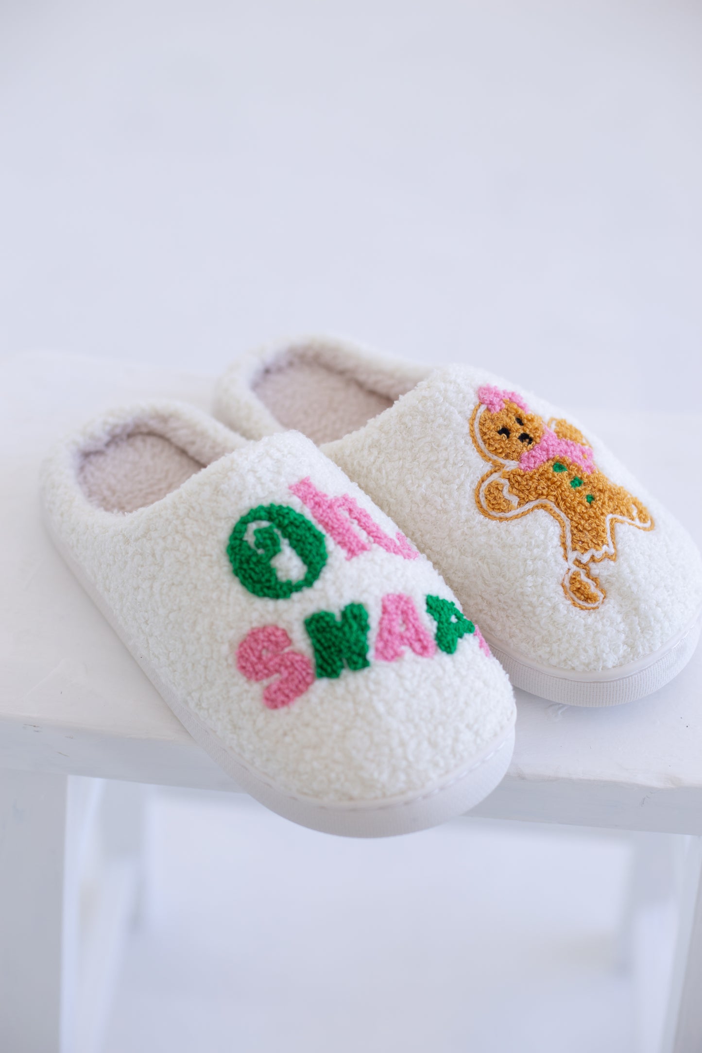 Oh Snap Gingerbread Slippers