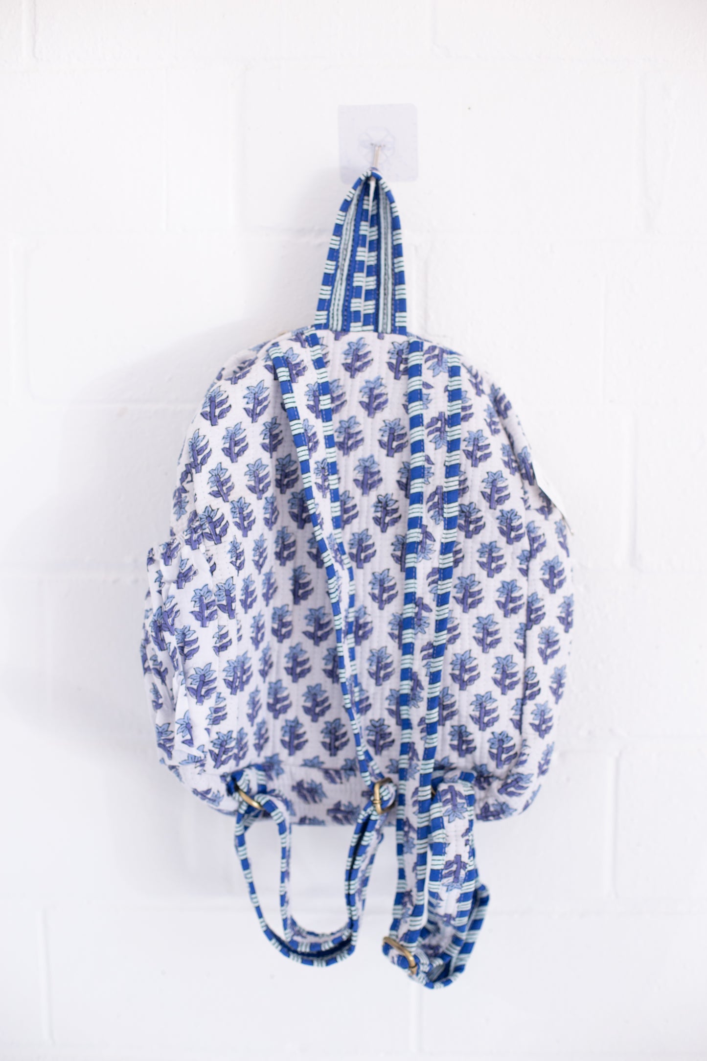 Beau Blue Floral Print Backpack