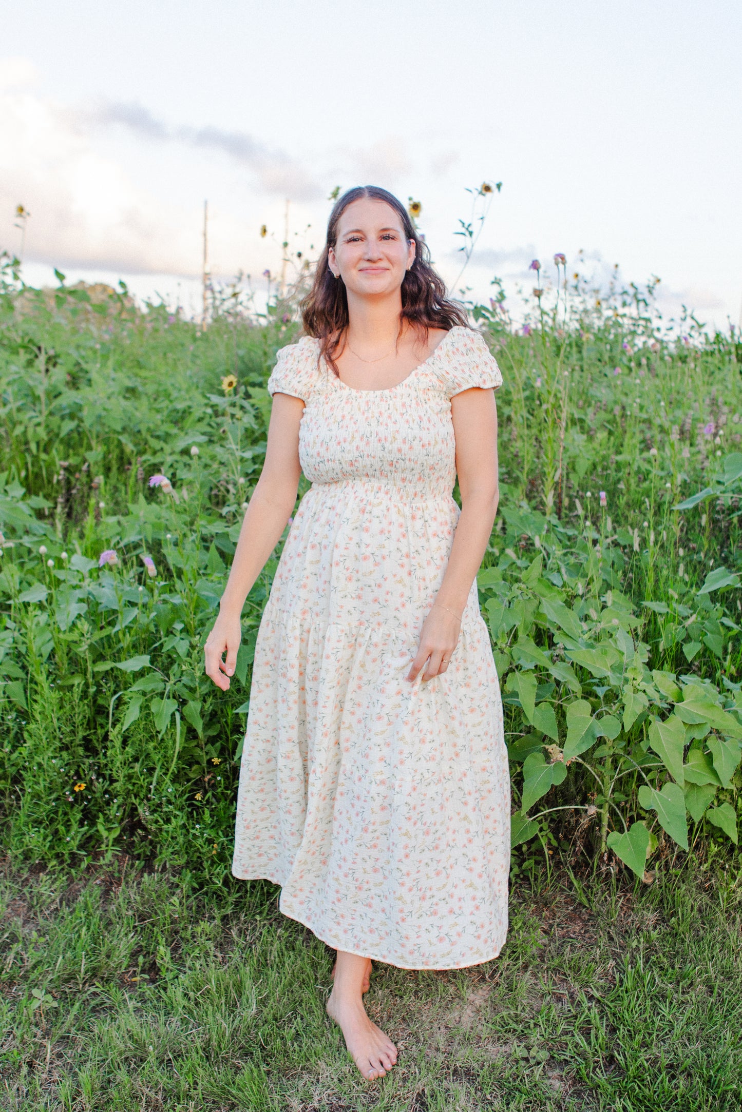Sofie Blossom Floral Smocked Maxi Dress