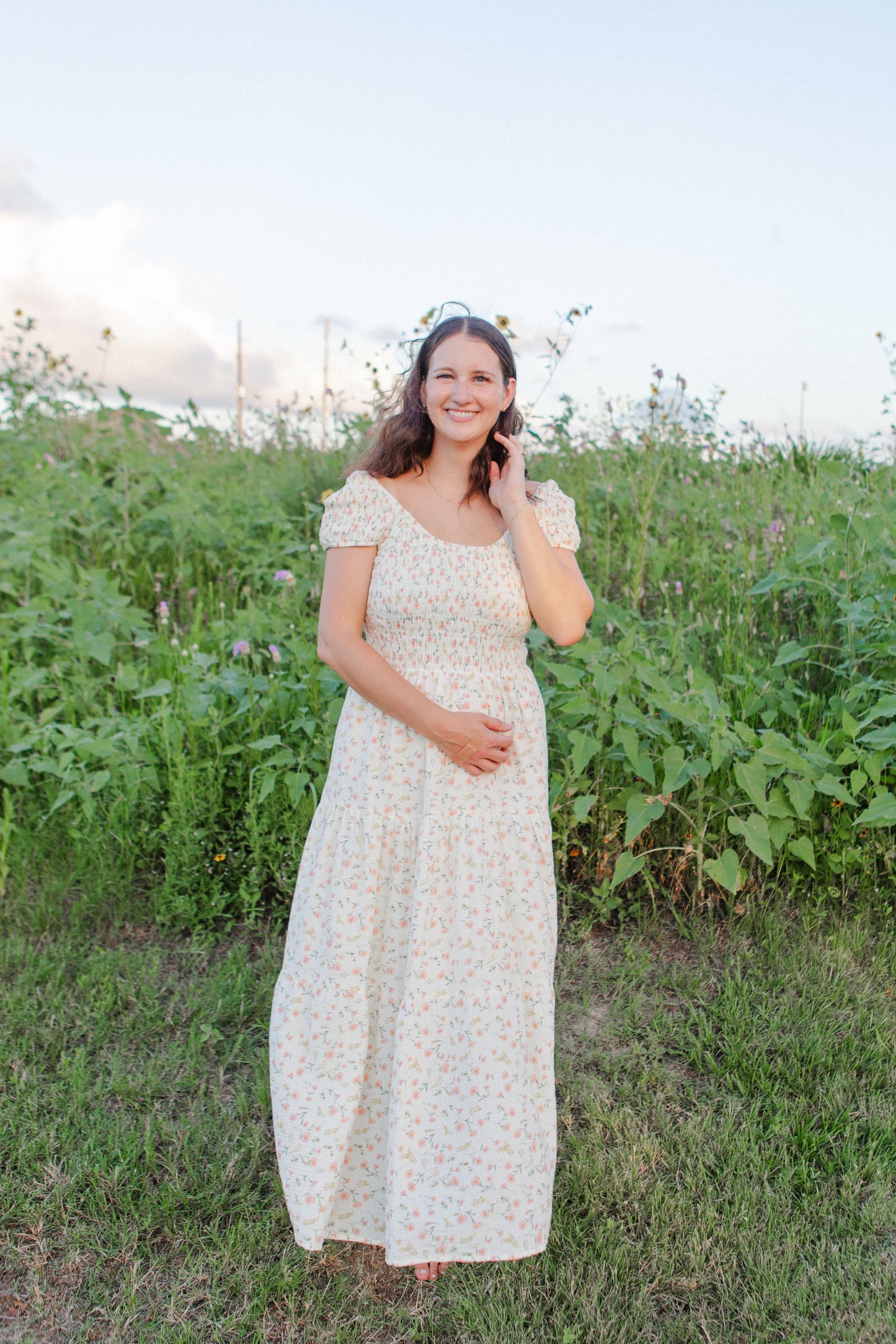 Sofie Blossom Floral Smocked Maxi Dress