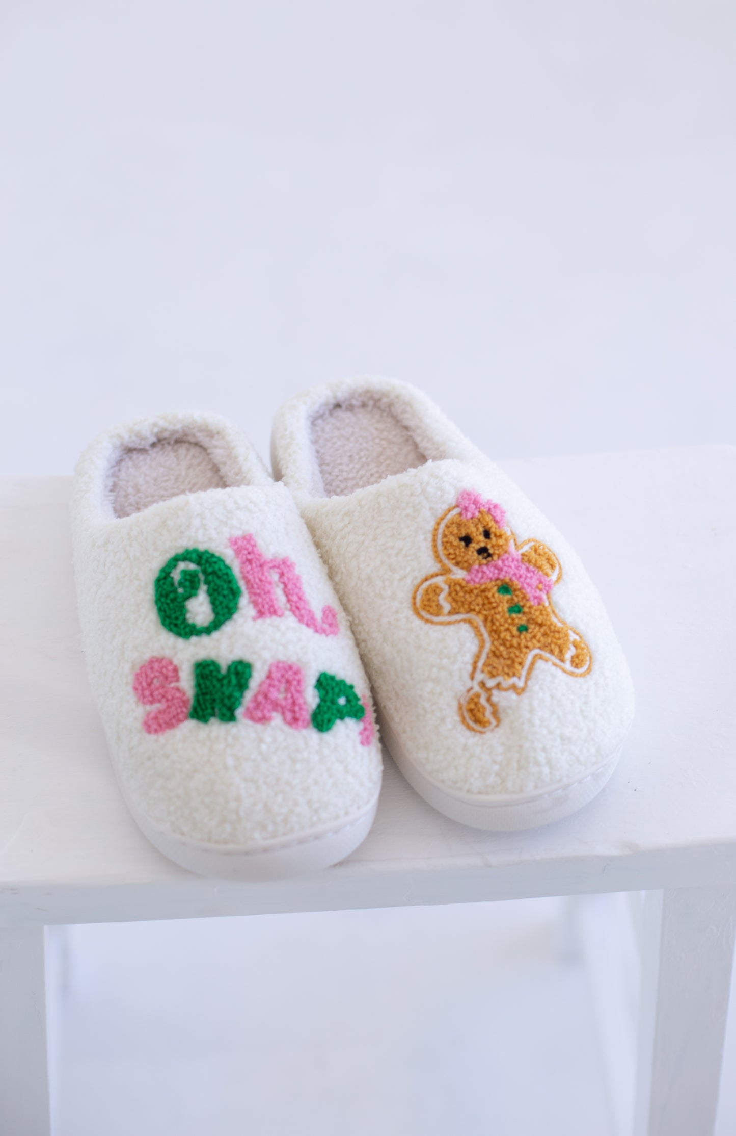 Oh Snap Gingerbread Slippers
