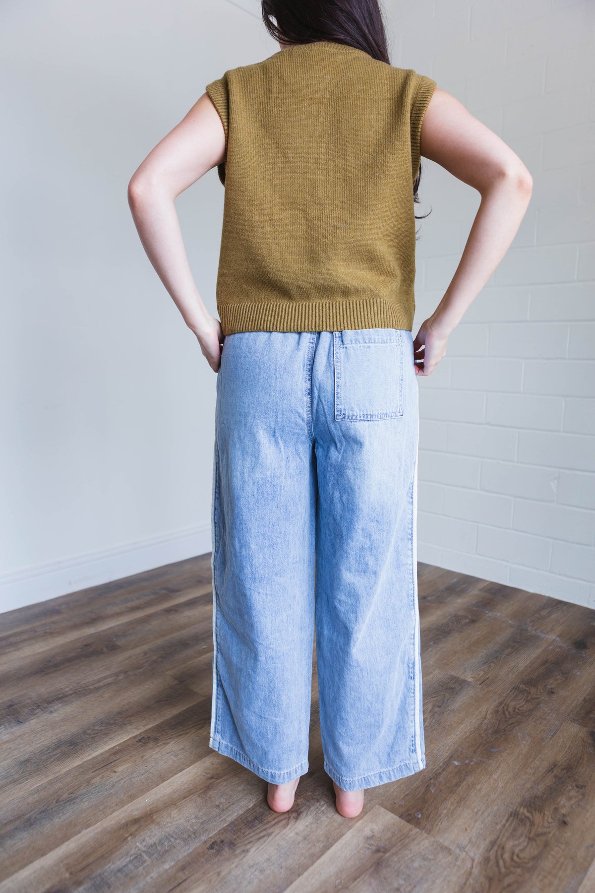 Denim Track Pants