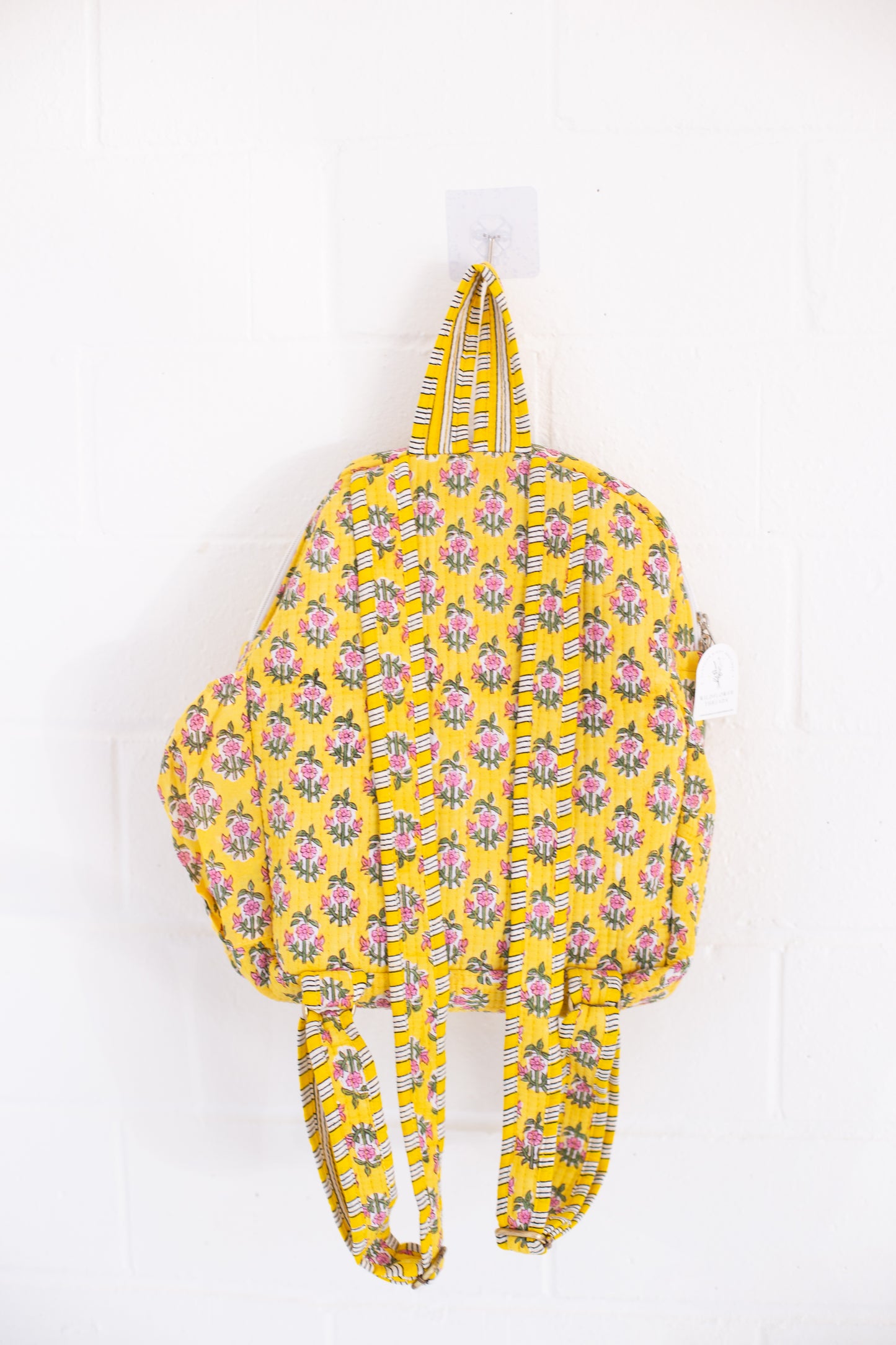 Winona Yellow Floral Print Backpack