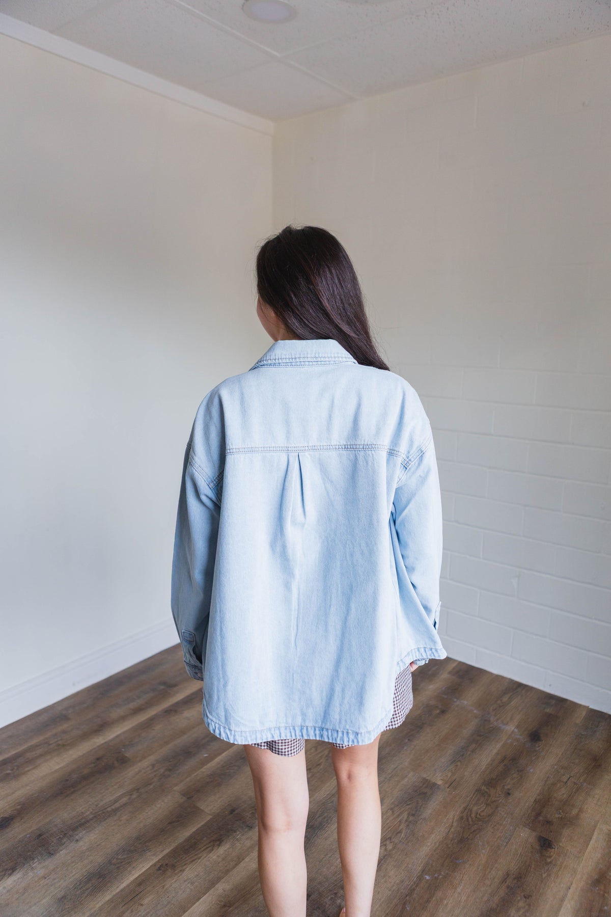Light Denim Button Up Jacket